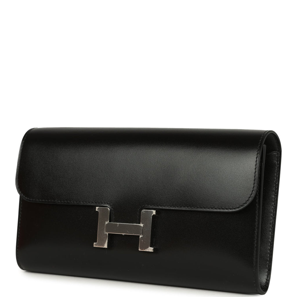 Constance Wallet To Go Black Box Palladium Hardware Bag
