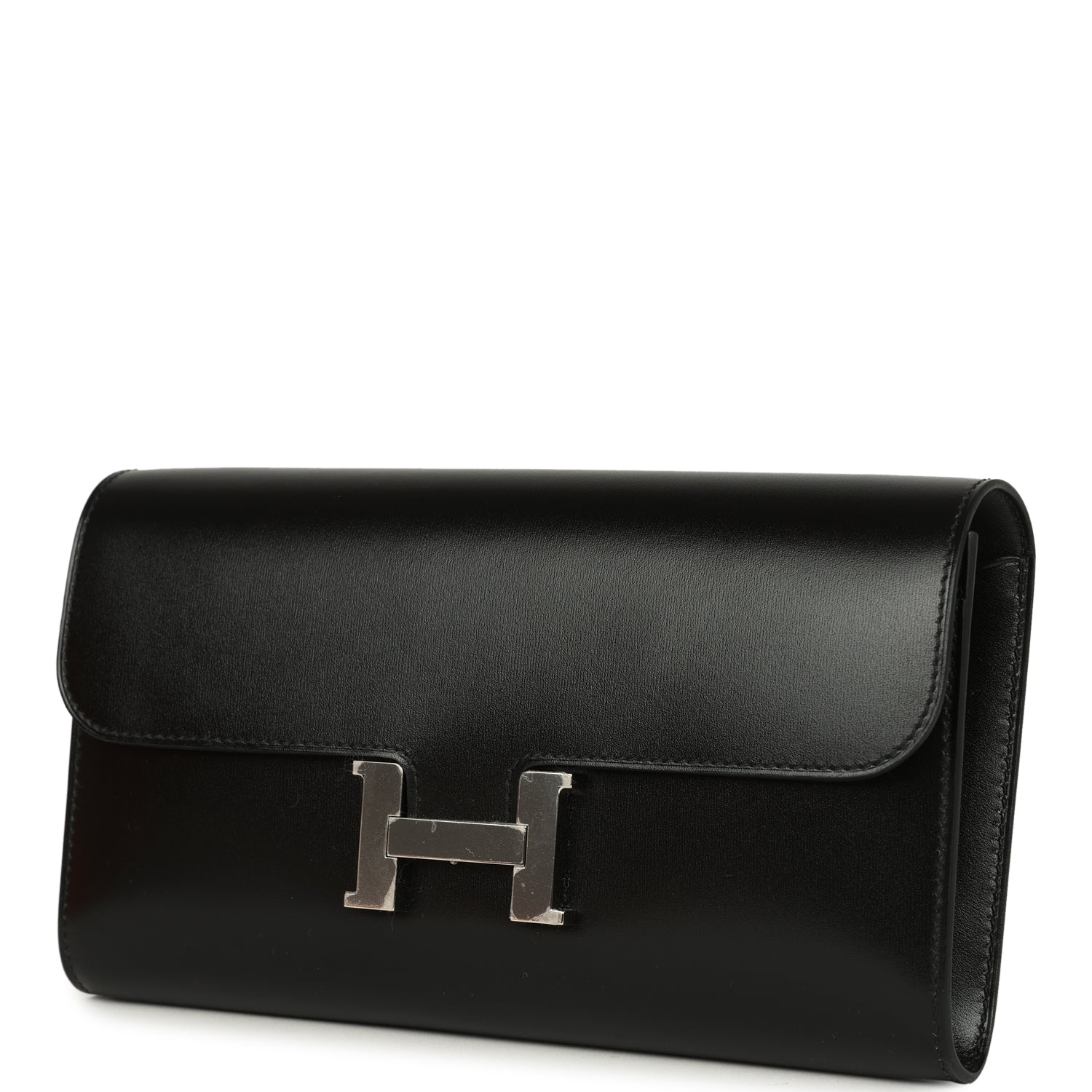 Constance Wallet To Go Black Box Palladium Hardware Bag