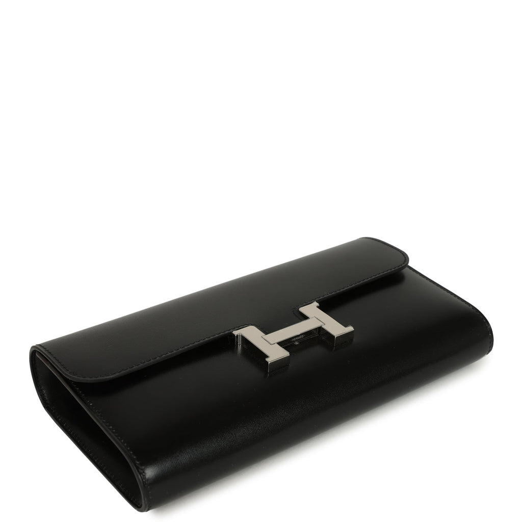 Constance Wallet To Go Black Box Palladium Hardware Bag