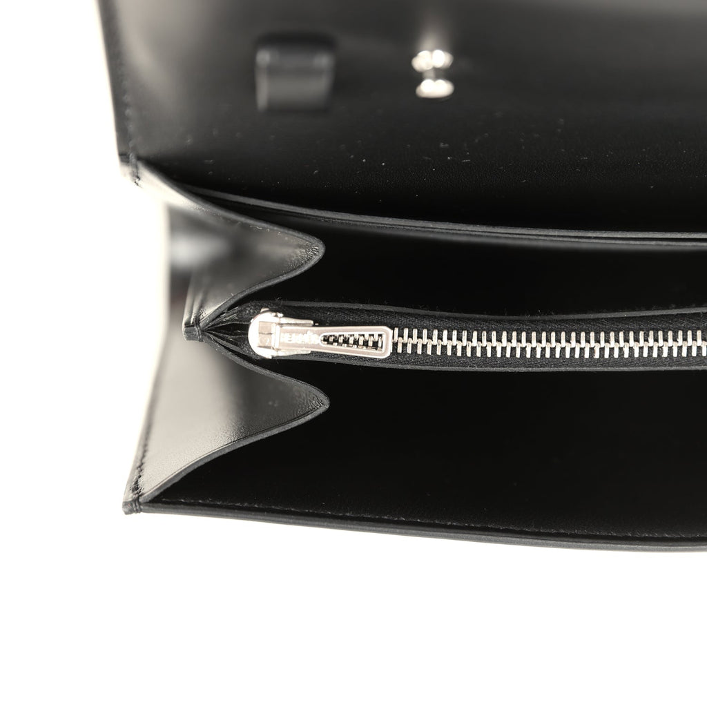 Constance Wallet To Go Black Box Palladium Hardware Bag