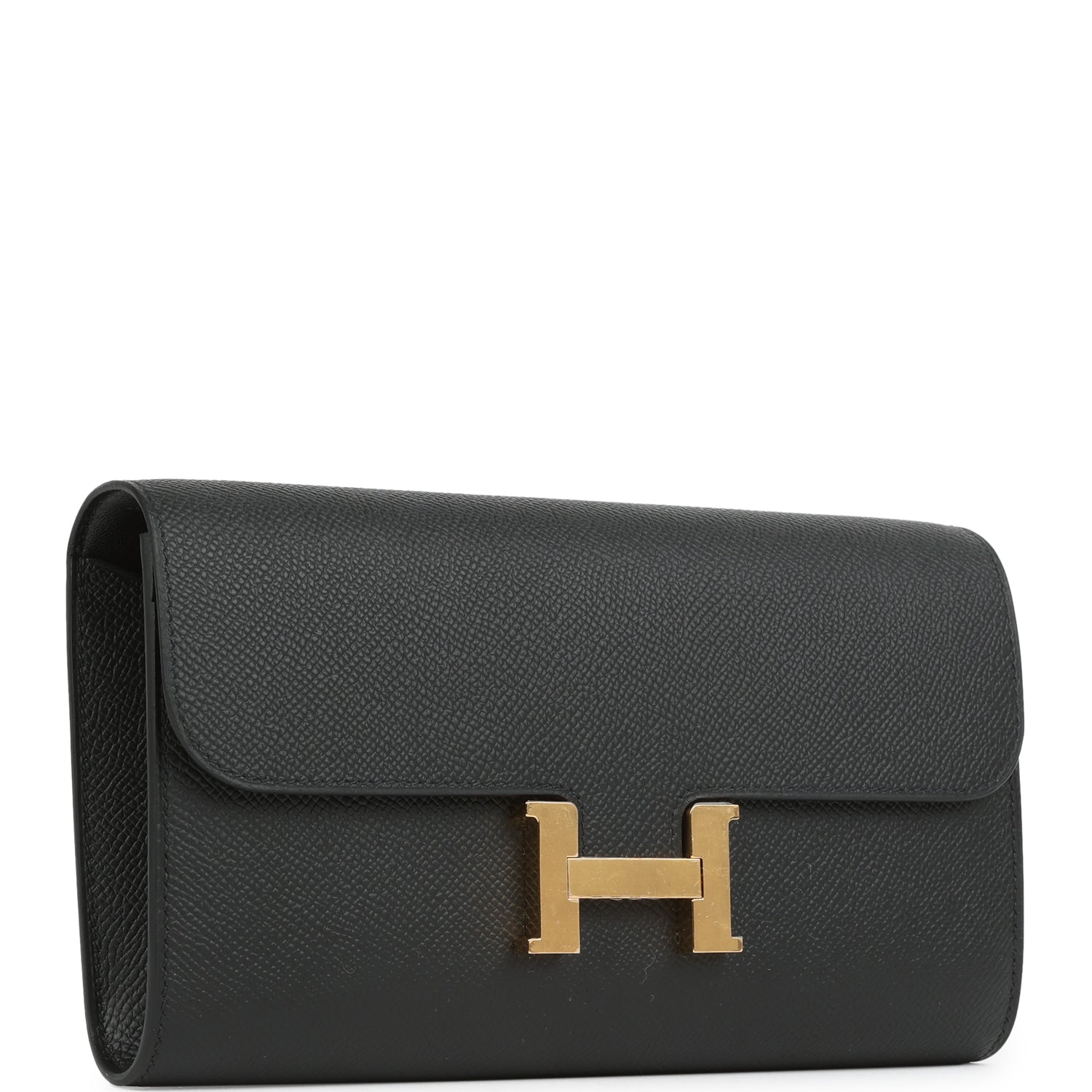 Constance Wallet To Go Black Epsom Gold Hardware Bag