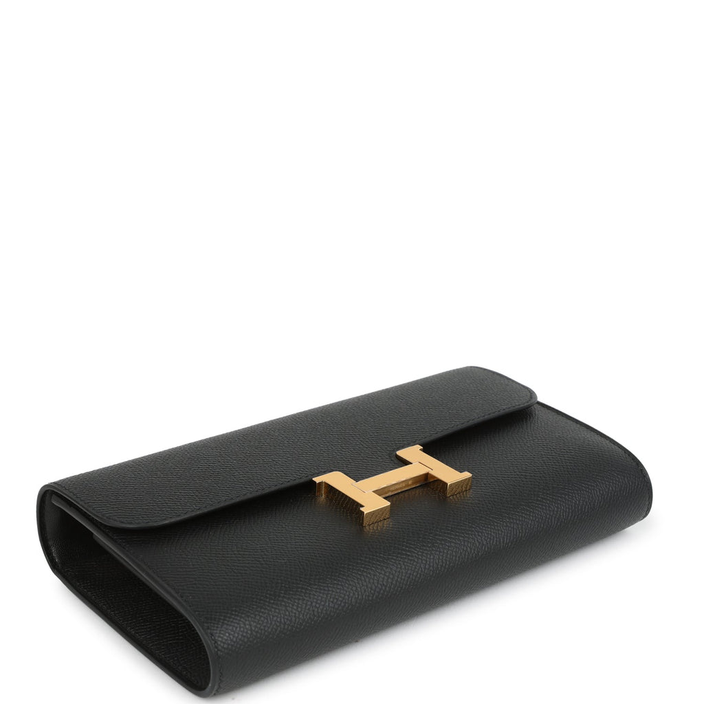 Constance Wallet To Go Black Epsom Gold Hardware Bag