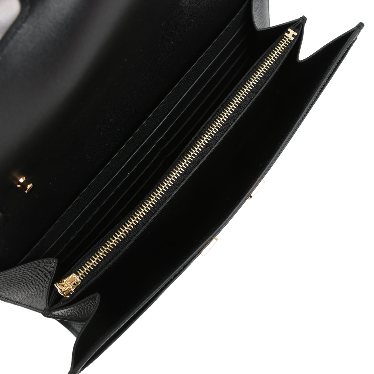 Constance Wallet To Go Black Epsom Gold Hardware Bag