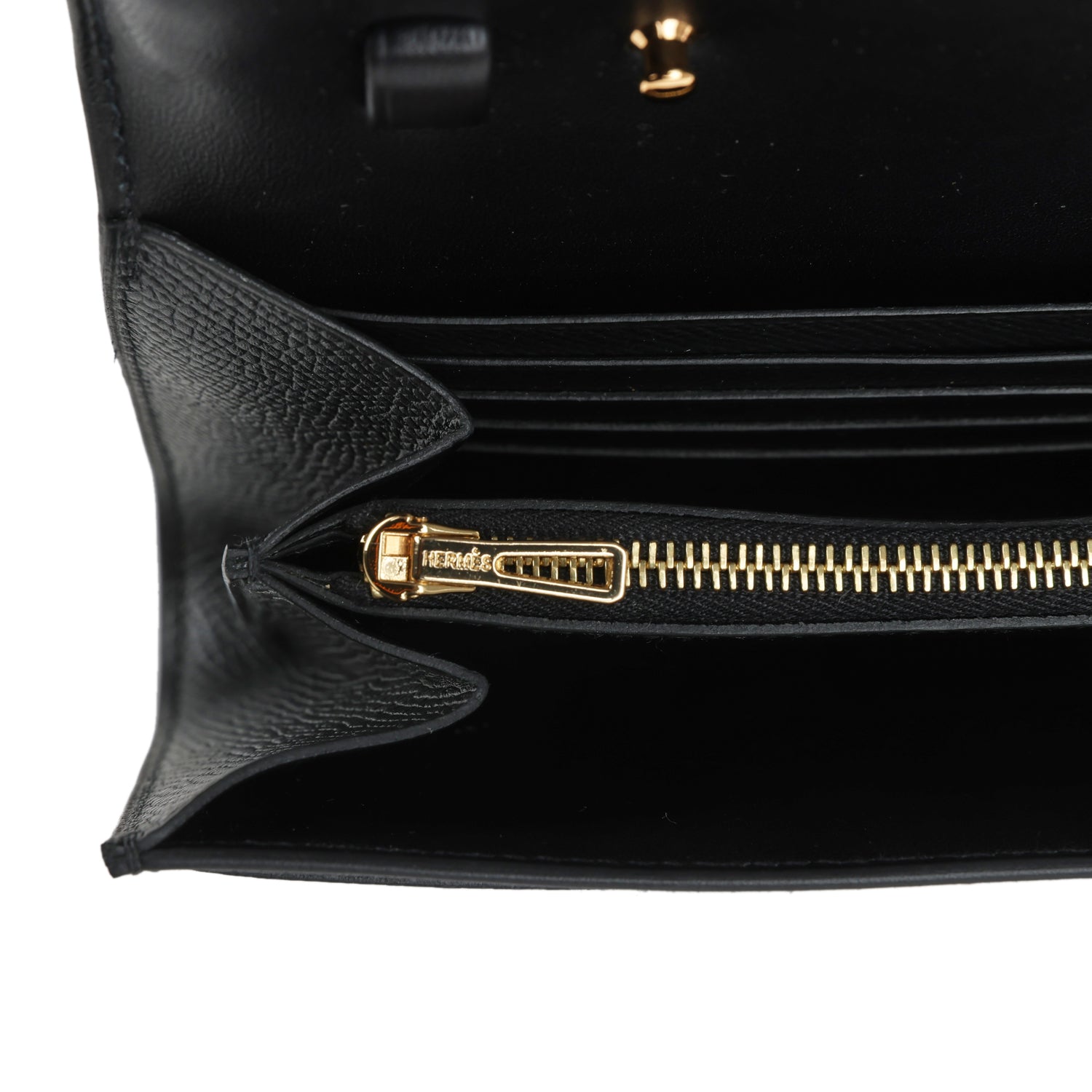 Constance Wallet To Go Black Epsom Gold Hardware Bag