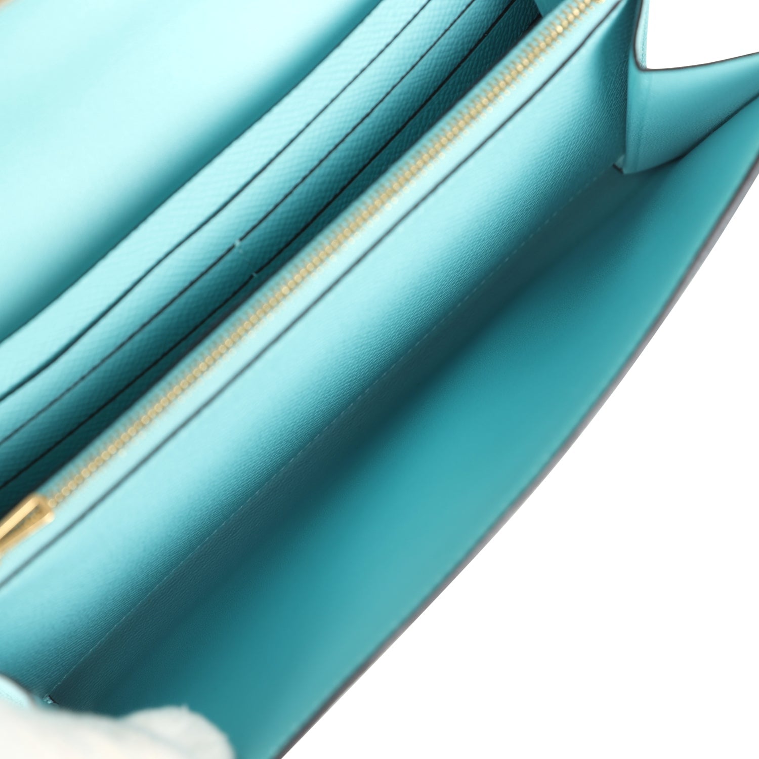 Constance Wallet To Go Bleu Atoll Epsom Gold Hardware Bag