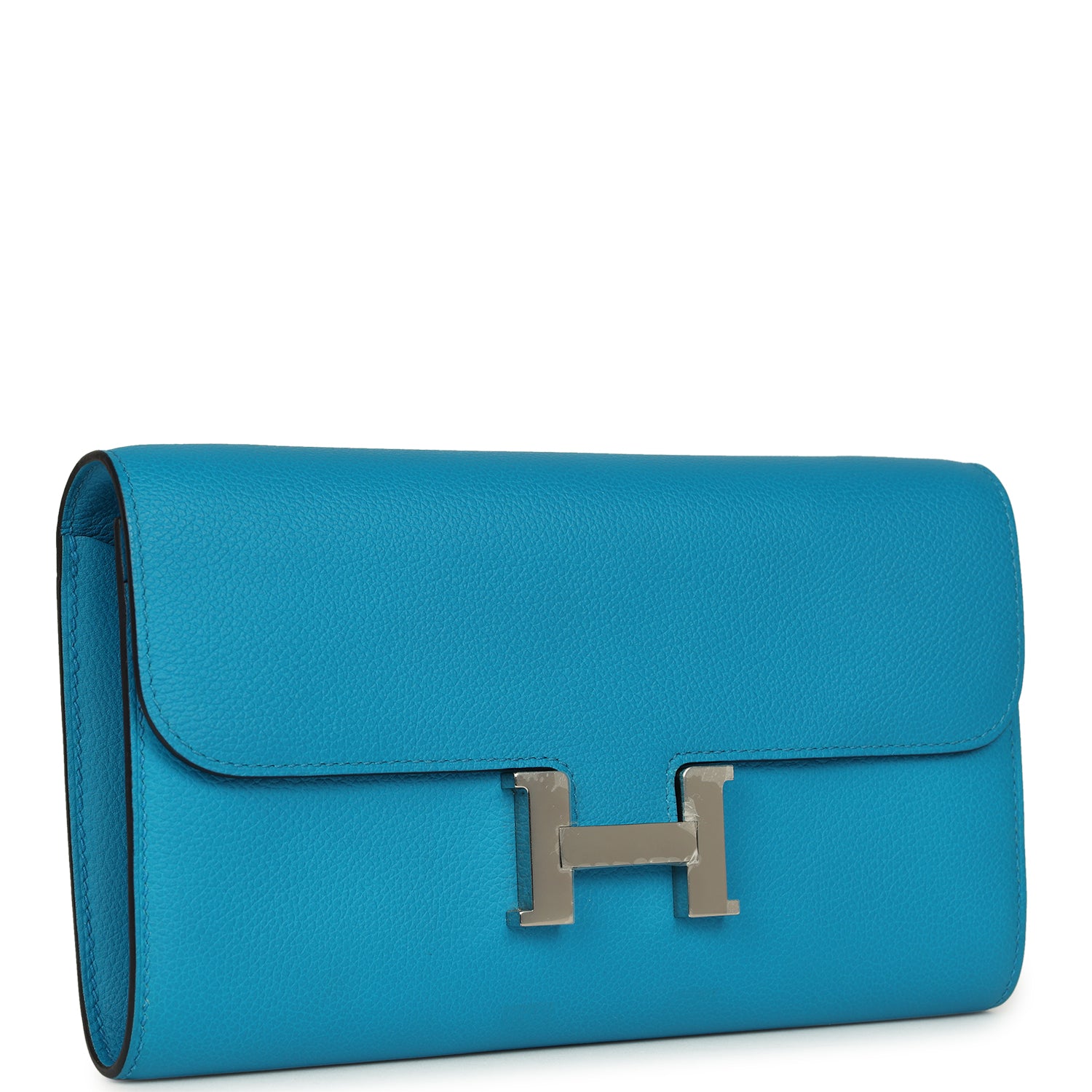 Constance Wallet To Go Bleu Frida Evercolor Palladium Hardware Bag
