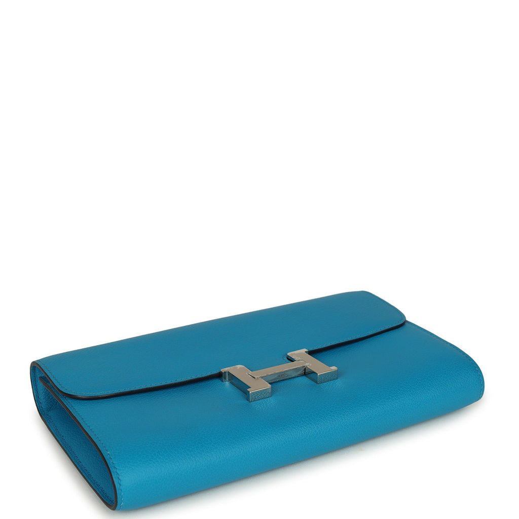 Constance Wallet To Go Bleu Frida Evercolor Palladium Hardware Bag