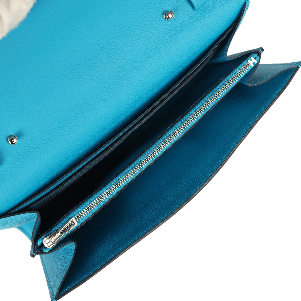 Constance Wallet To Go Bleu Frida Evercolor Palladium Hardware Bag
