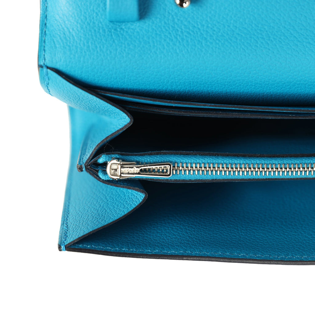 Constance Wallet To Go Bleu Frida Evercolor Palladium Hardware Bag