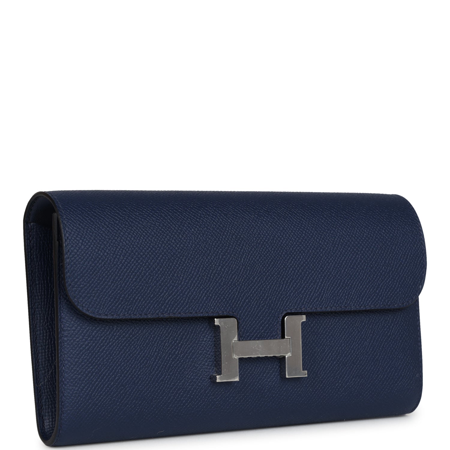 Constance Wallet To Go Bleu Navy Epsom Palladium Hardware Bag
