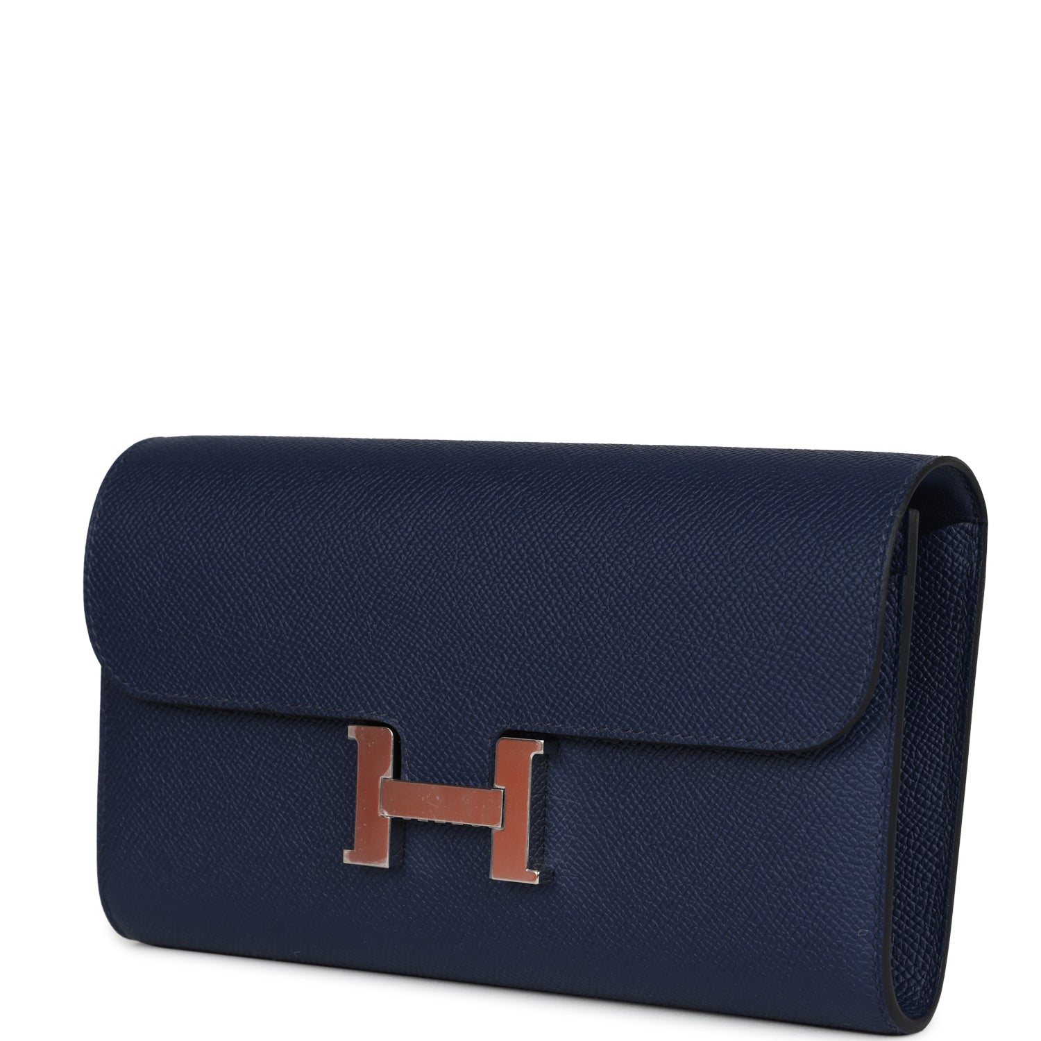 Constance Wallet To Go Bleu Navy Epsom Palladium Hardware Bag