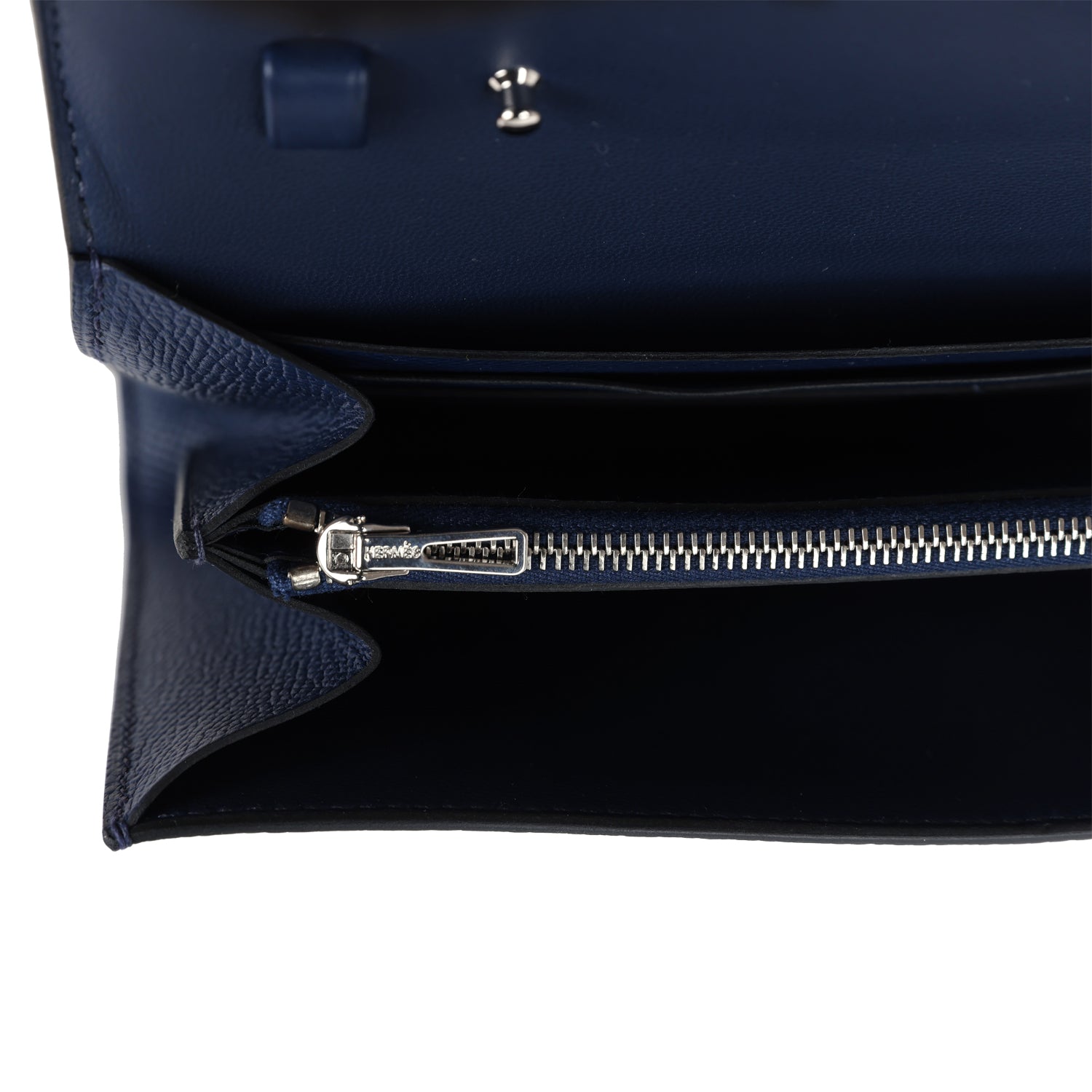 Constance Wallet To Go Bleu Navy Epsom Palladium Hardware Bag