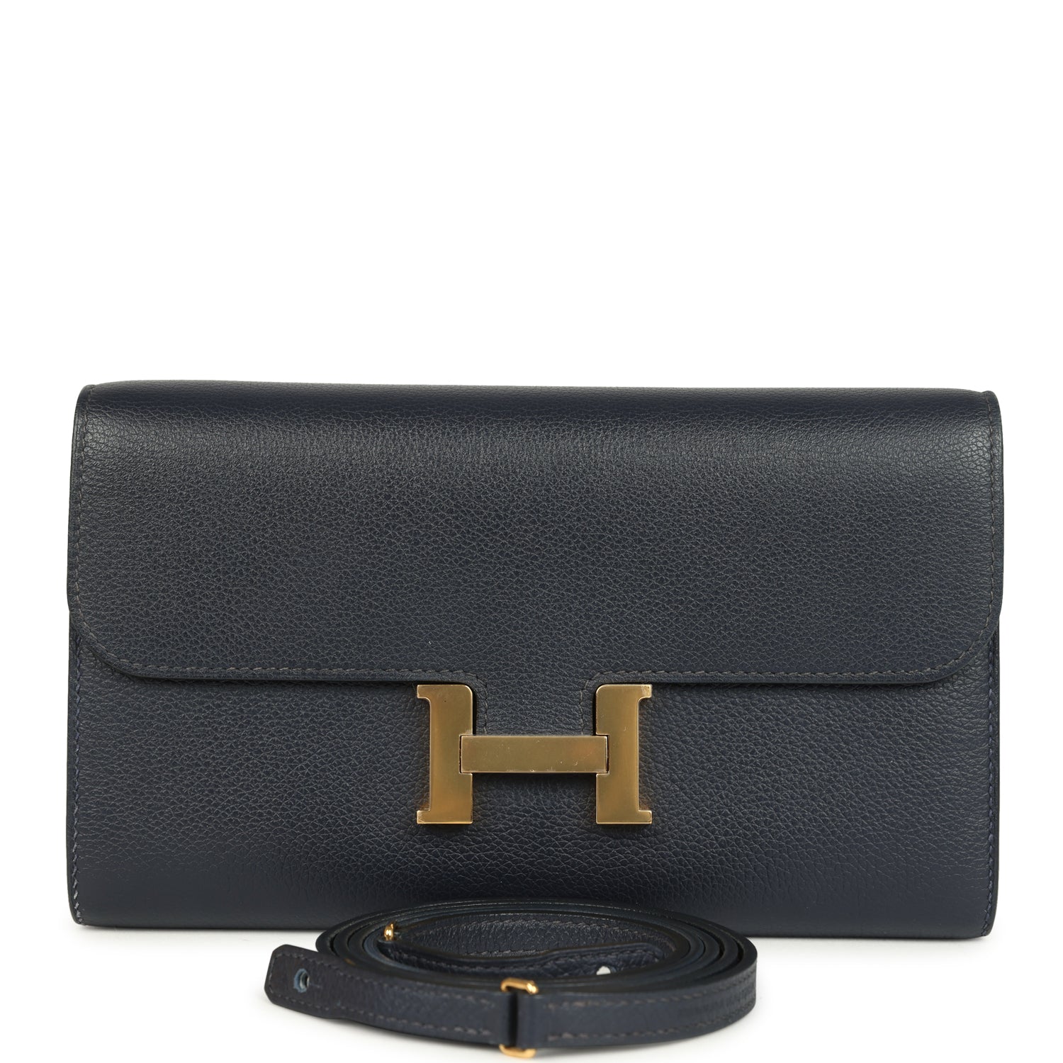 Constance Wallet To Go Bleu Nuit Evercolor Gold Hardware Bag