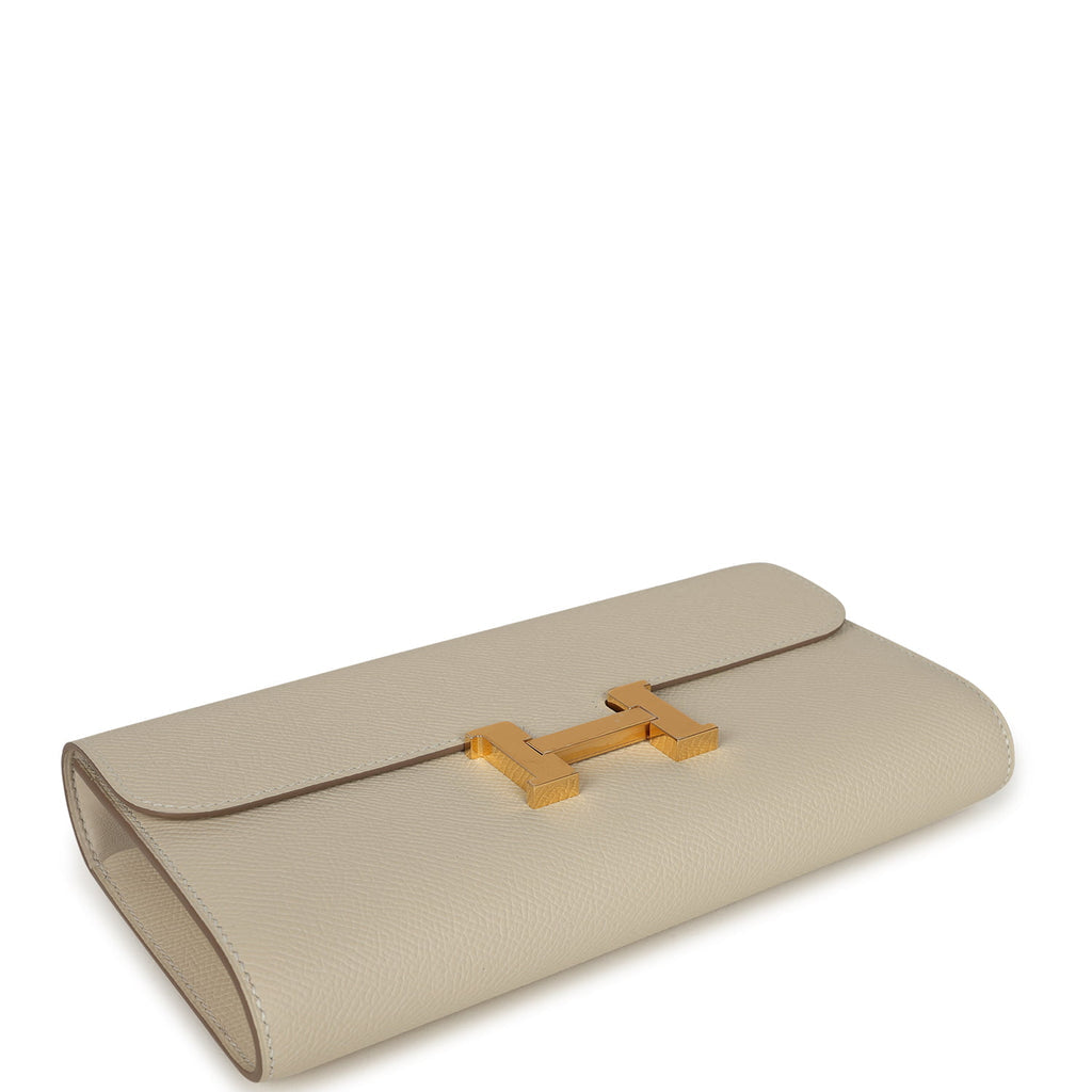 Constance Wallet To Go Craie Epsom Gold Hardware Bag