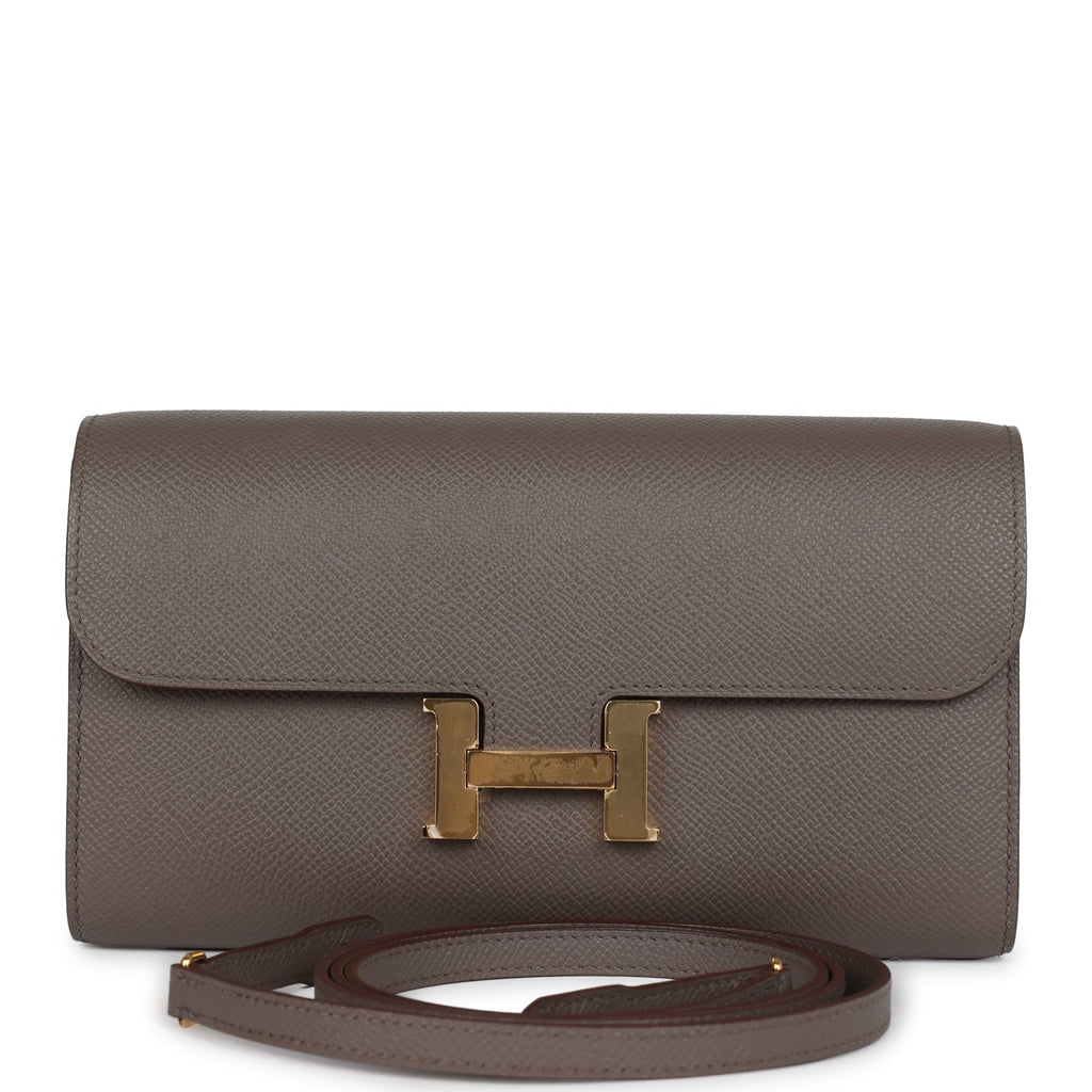 Constance Wallet To Go Etain Epsom Gold Hardware Bag