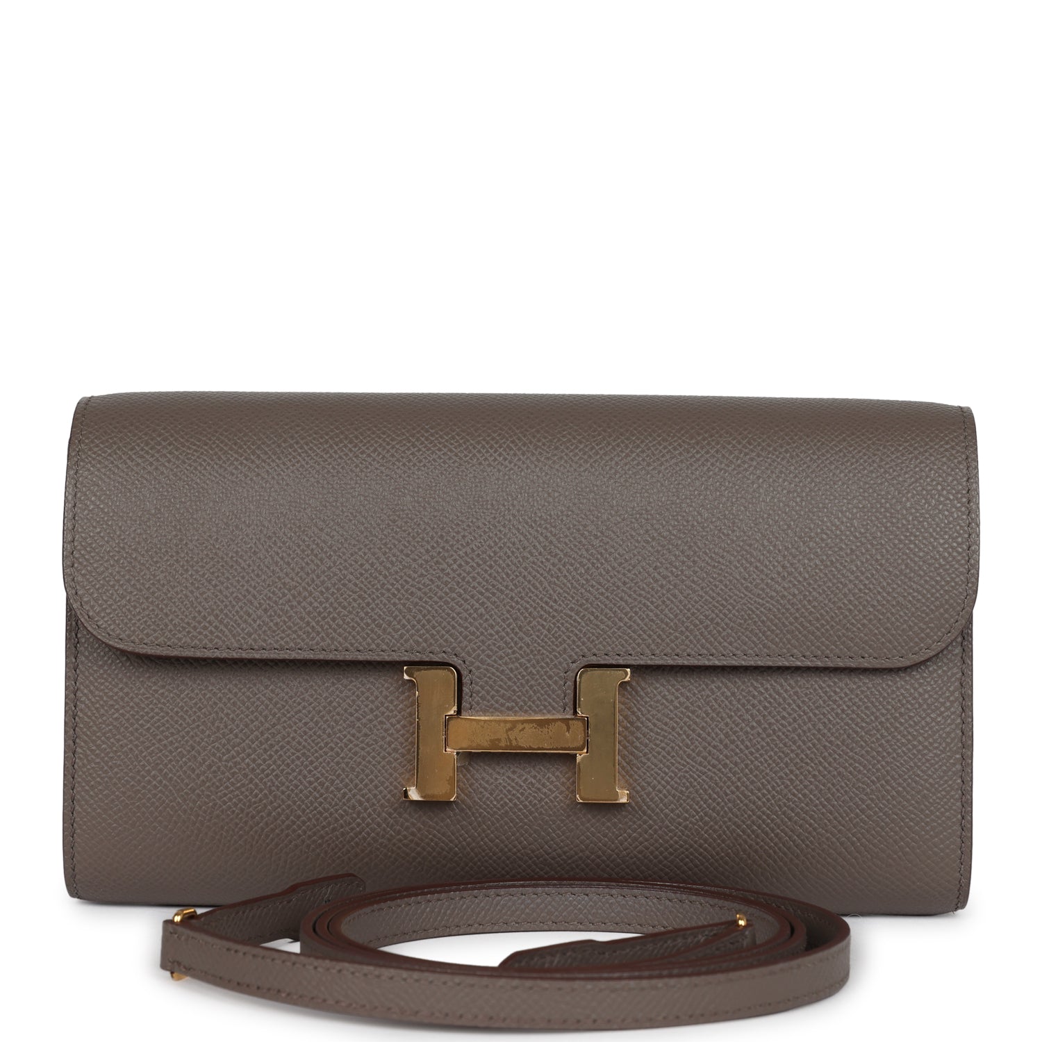 Constance Wallet To Go Etain Epsom Gold Hardware Bag