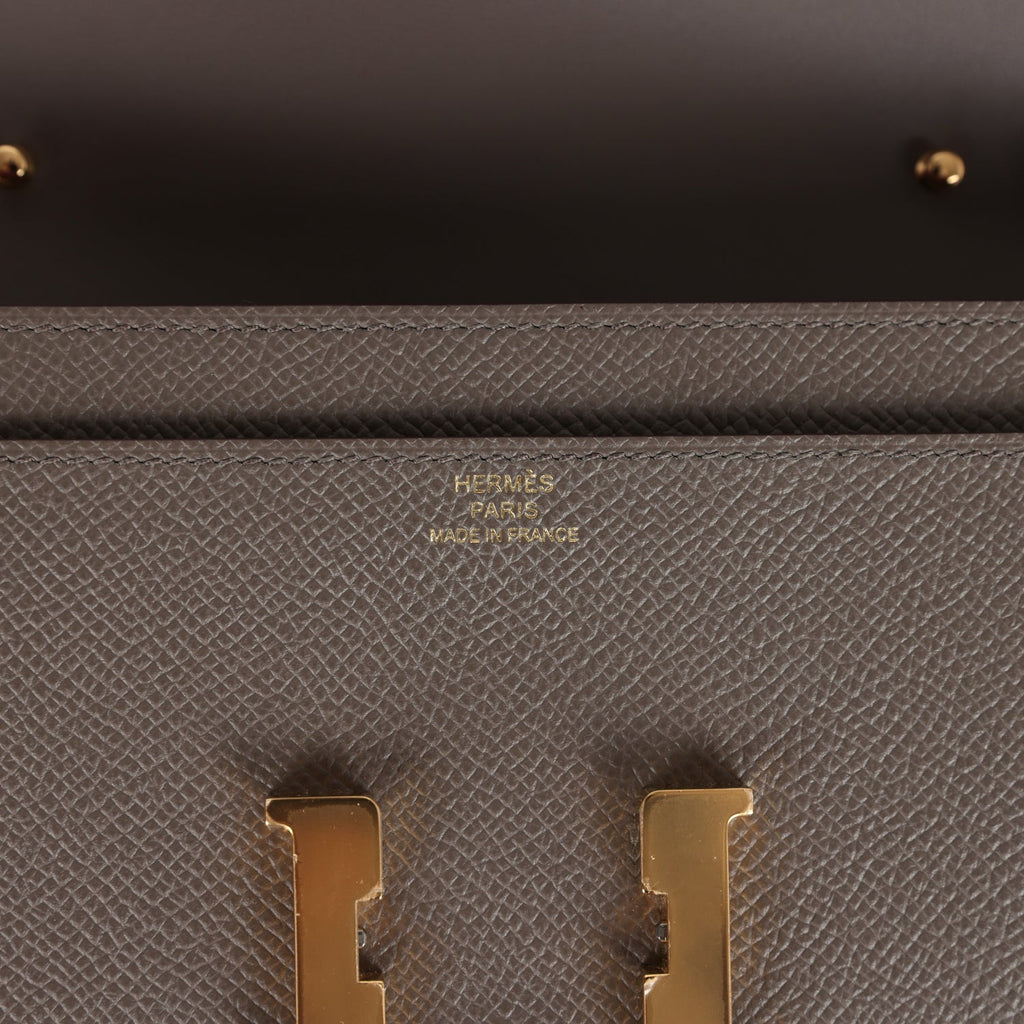 Constance Wallet To Go Etain Epsom Gold Hardware Bag