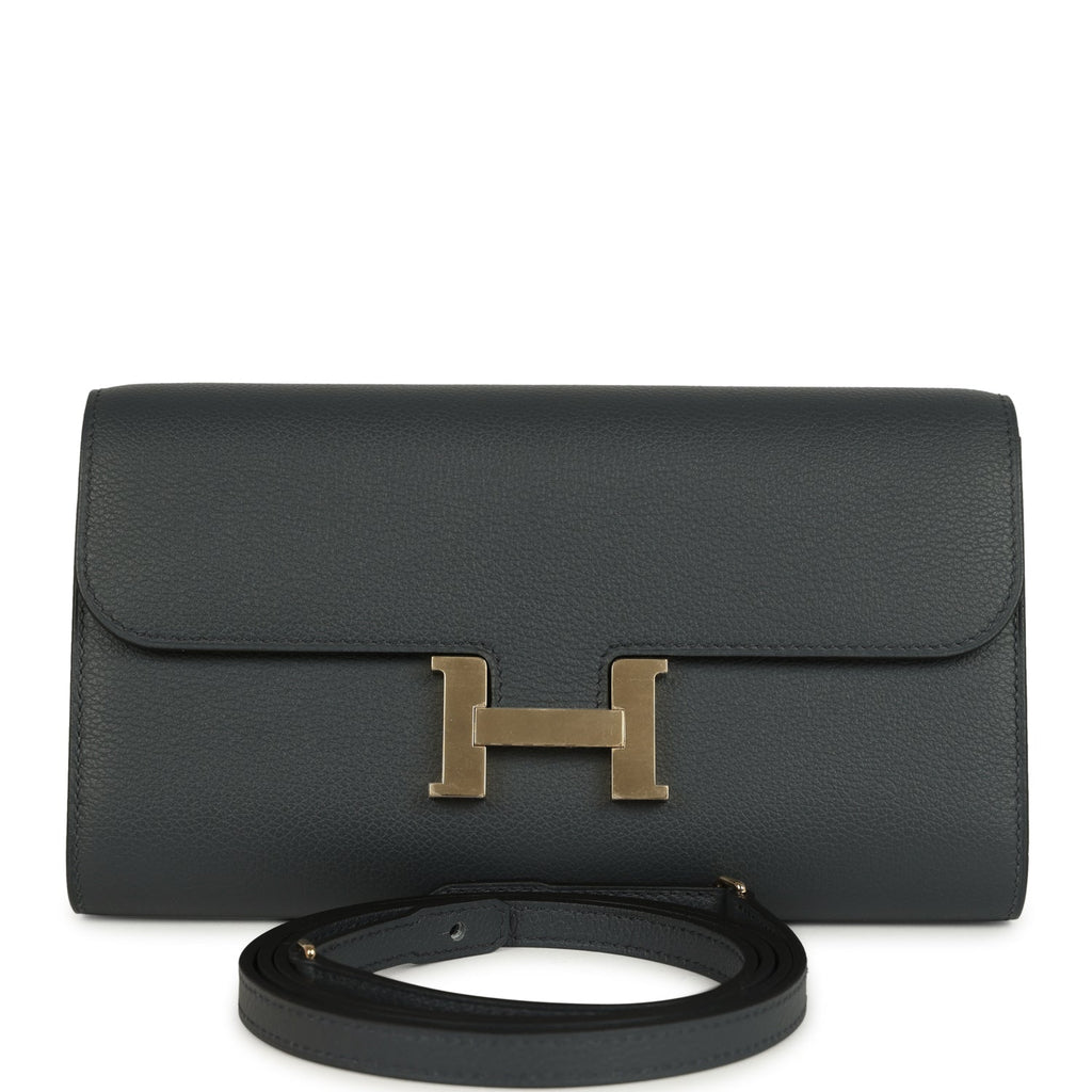 Constance Wallet To Go Gris Misty Evercolor Permabrass Hardware Bag