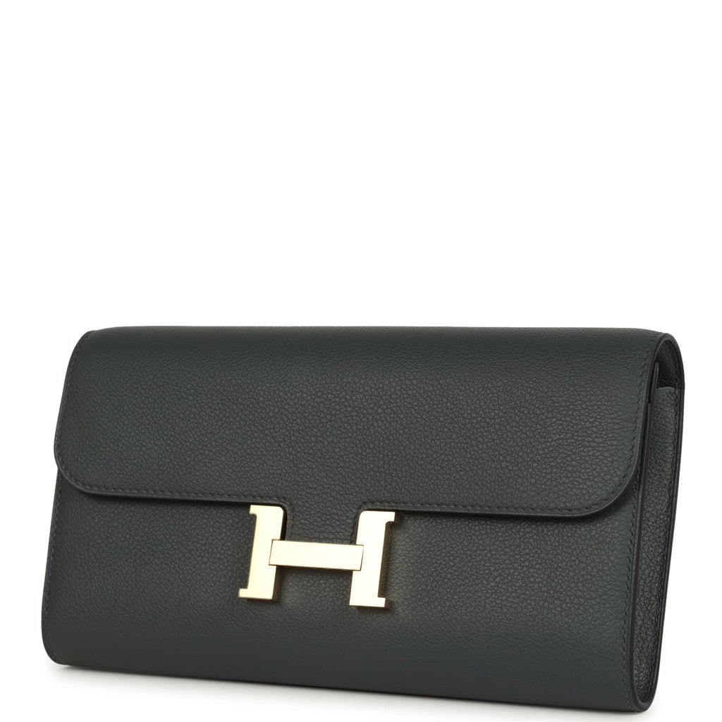 Constance Wallet To Go Gris Misty Evercolor Permabrass Hardware Bag