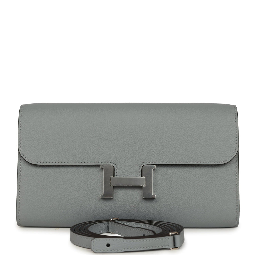 Constance Wallet To Go Gris Pantin Evercolor Palladium Hardware Bag