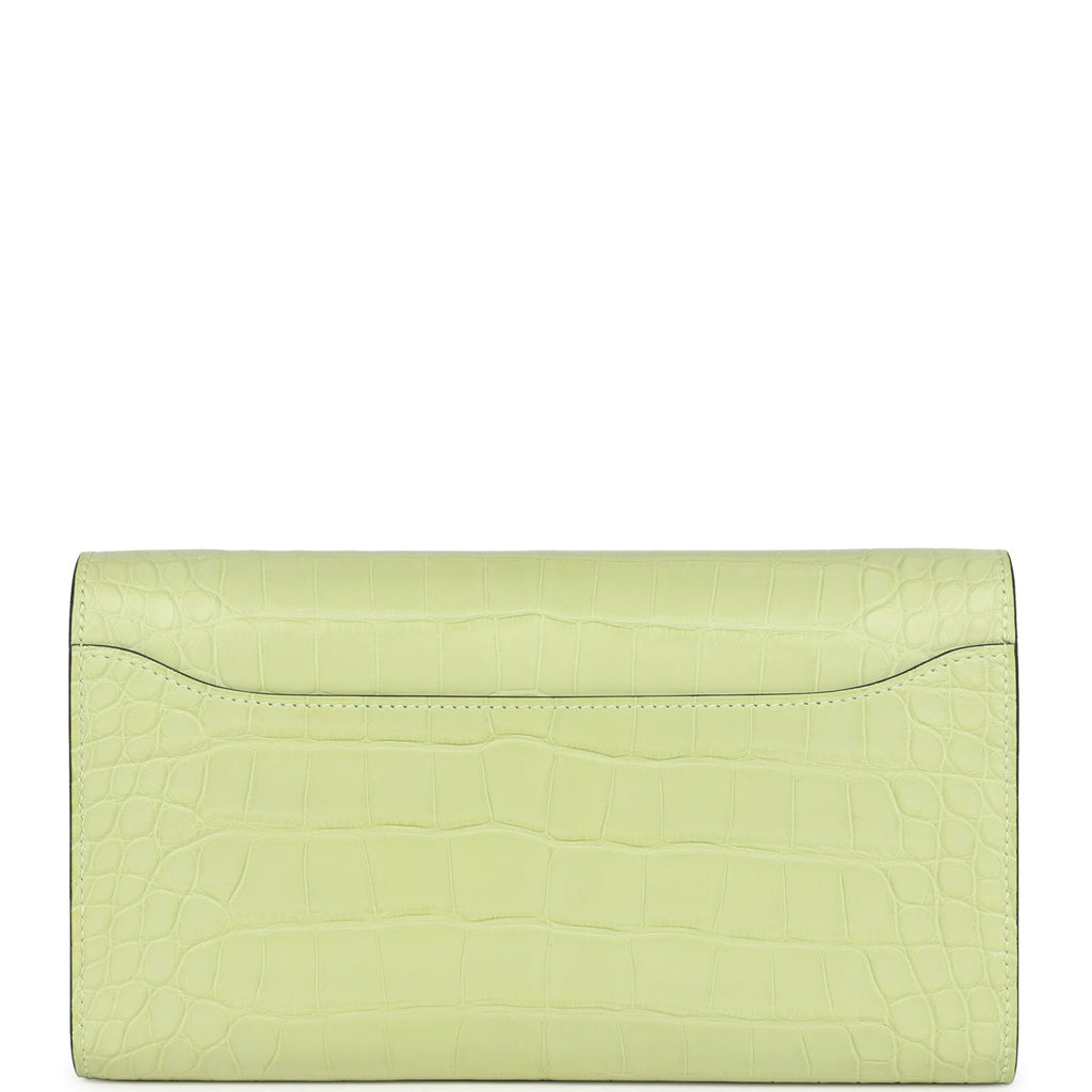 Constance Wallet To Go Jaune Bourgeon Matte Alligator Palladium Hardware Bag