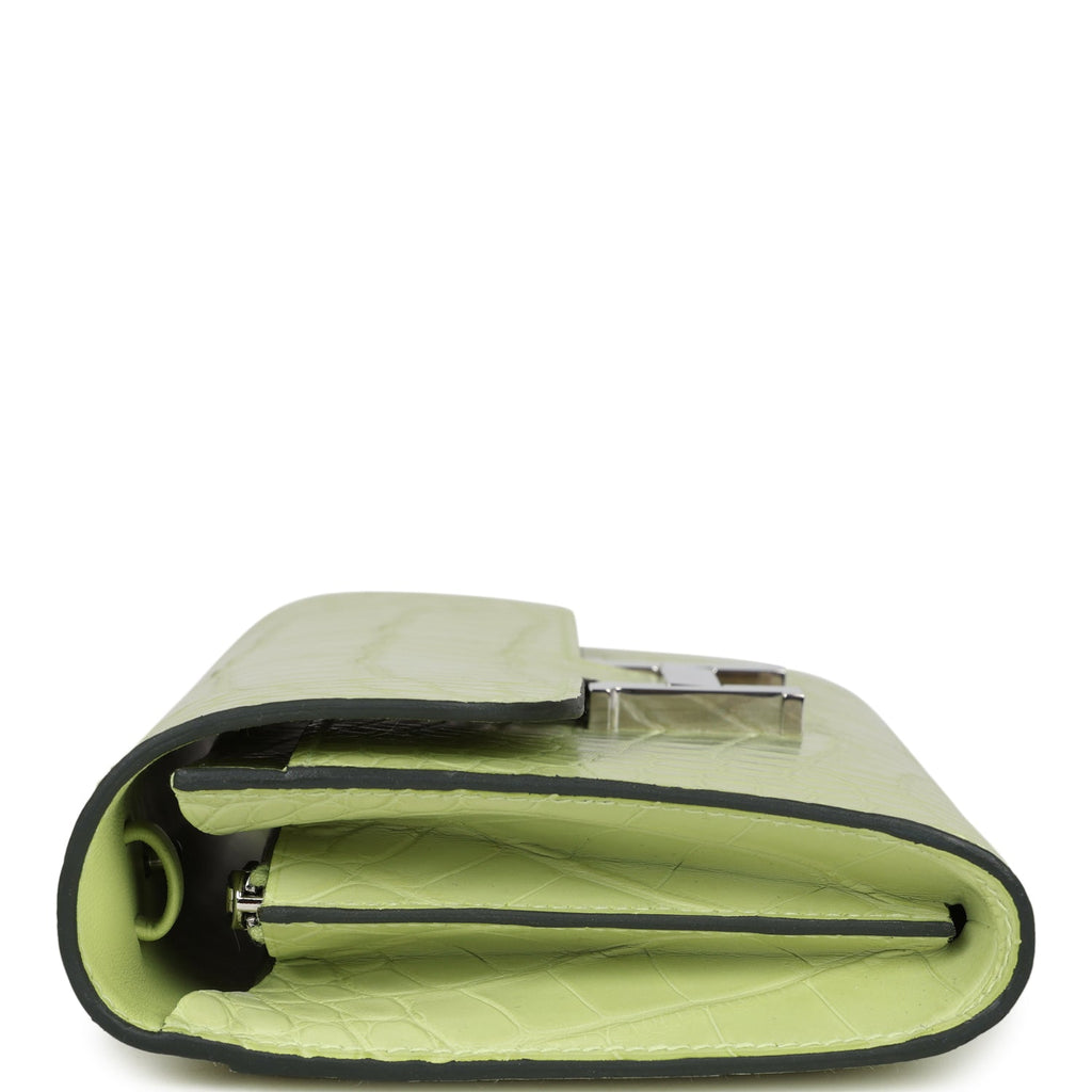 Constance Wallet To Go Jaune Bourgeon Matte Alligator Palladium Hardware Bag