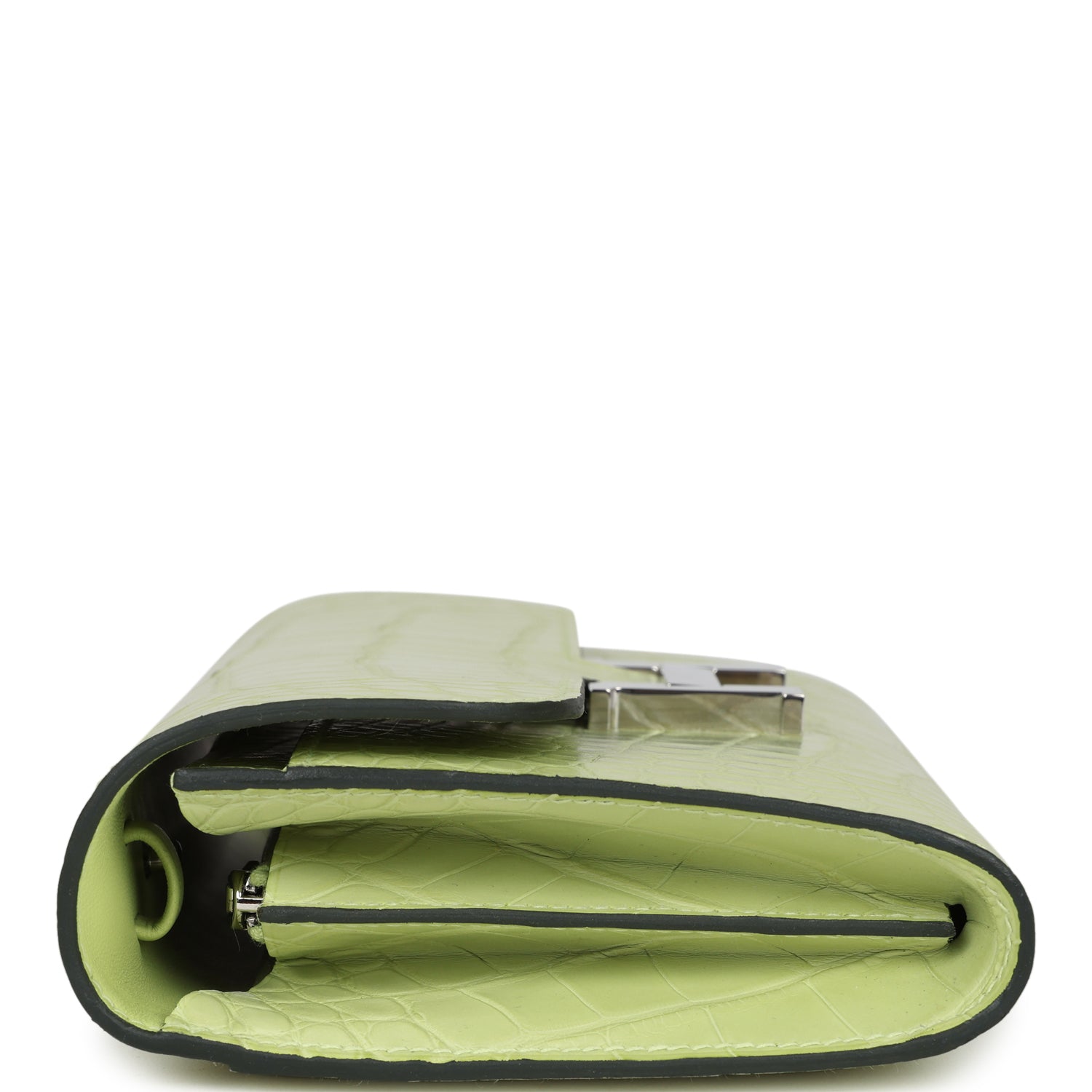 Constance Wallet To Go Jaune Bourgeon Matte Alligator Palladium Hardware Bag