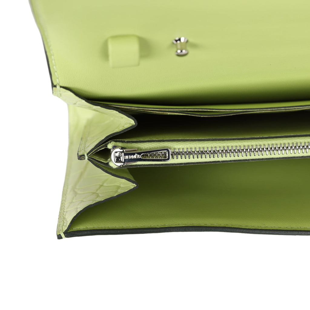 Constance Wallet To Go Jaune Bourgeon Matte Alligator Palladium Hardware Bag