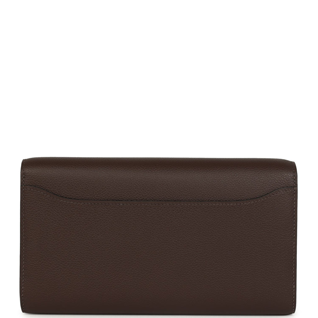 Constance Wallet To Go Moka Evercolor Gold Hardware Bag