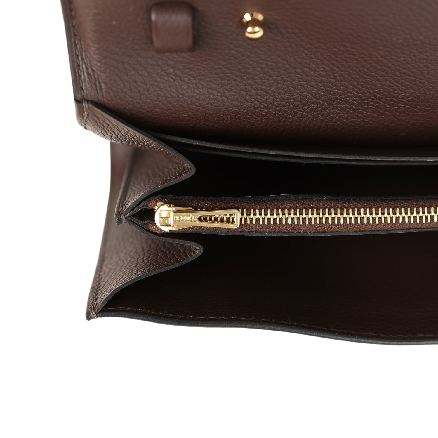 Constance Wallet To Go Moka Evercolor Gold Hardware Bag
