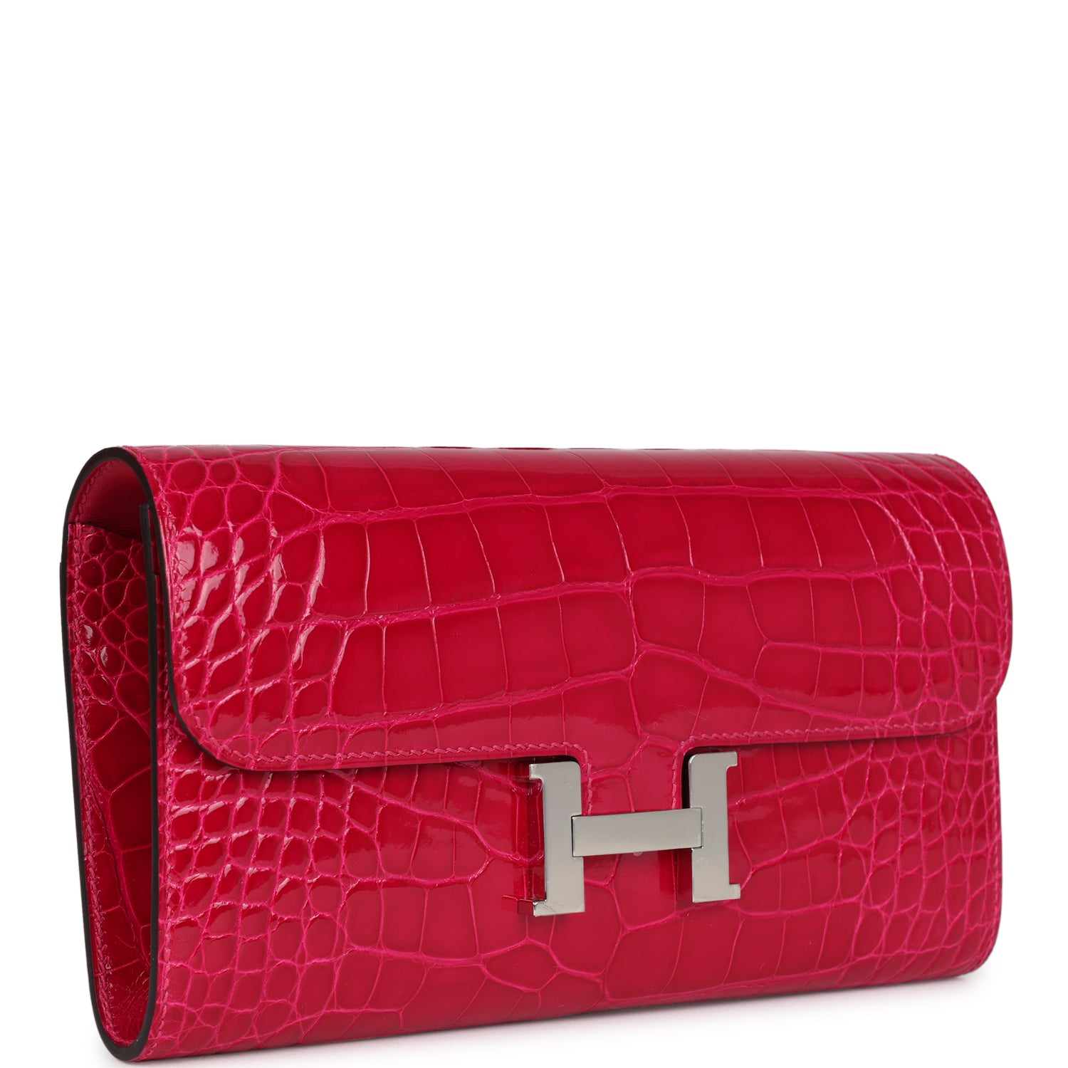 Constance Wallet To Go Rose Mexico Shiny Alligator Palladium Hardware Bag
