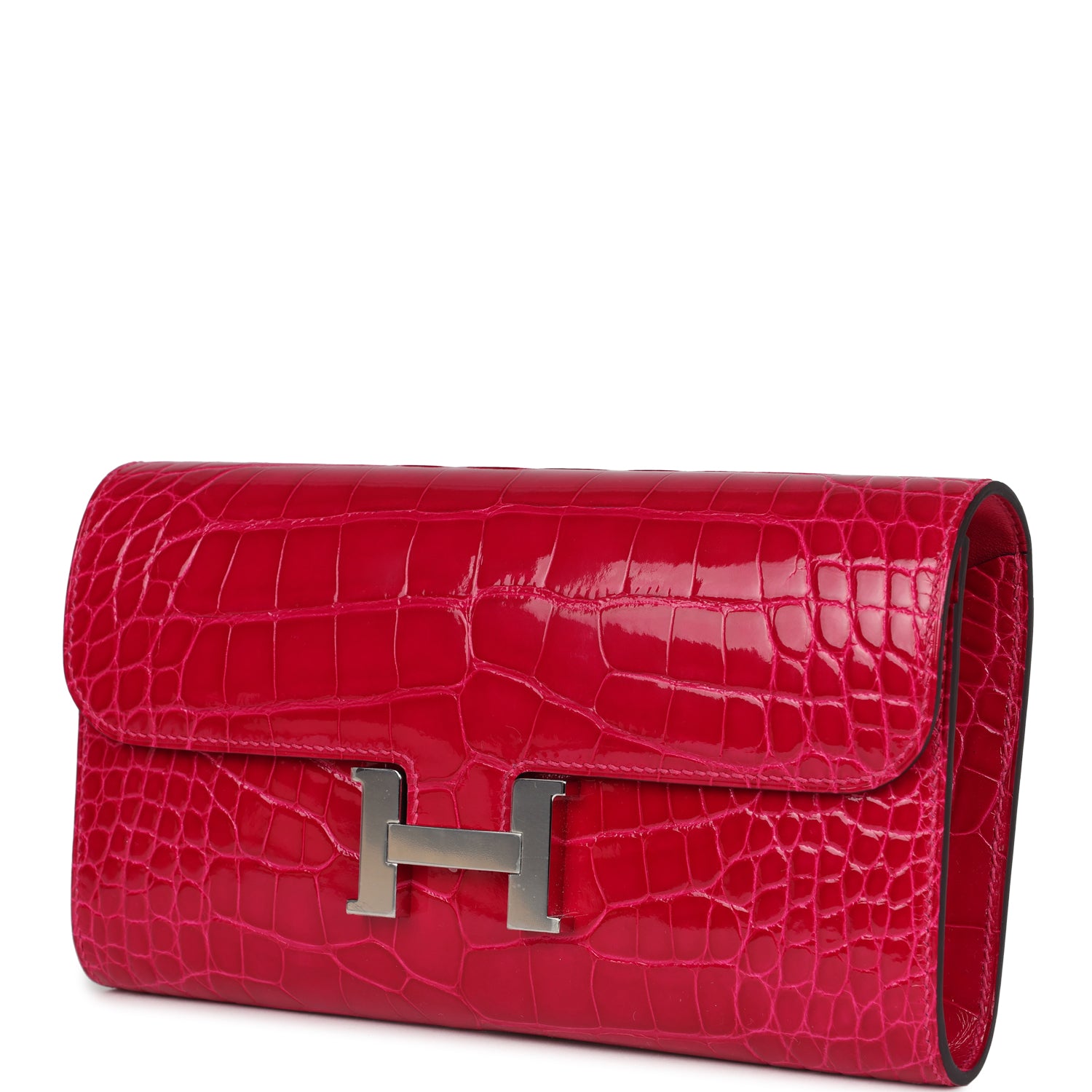 Constance Wallet To Go Rose Mexico Shiny Alligator Palladium Hardware Bag