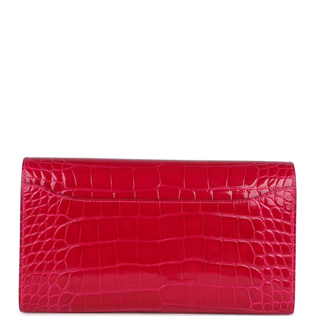 Constance Wallet To Go Rose Mexico Shiny Alligator Palladium Hardware Bag