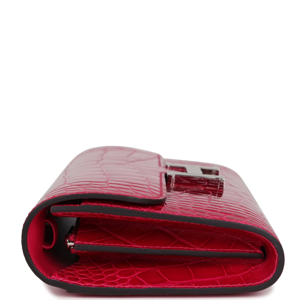 Constance Wallet To Go Rose Mexico Shiny Alligator Palladium Hardware Bag