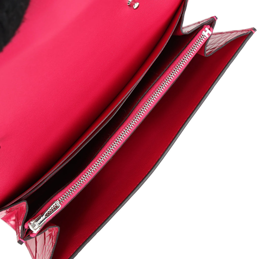 Constance Wallet To Go Rose Mexico Shiny Alligator Palladium Hardware Bag