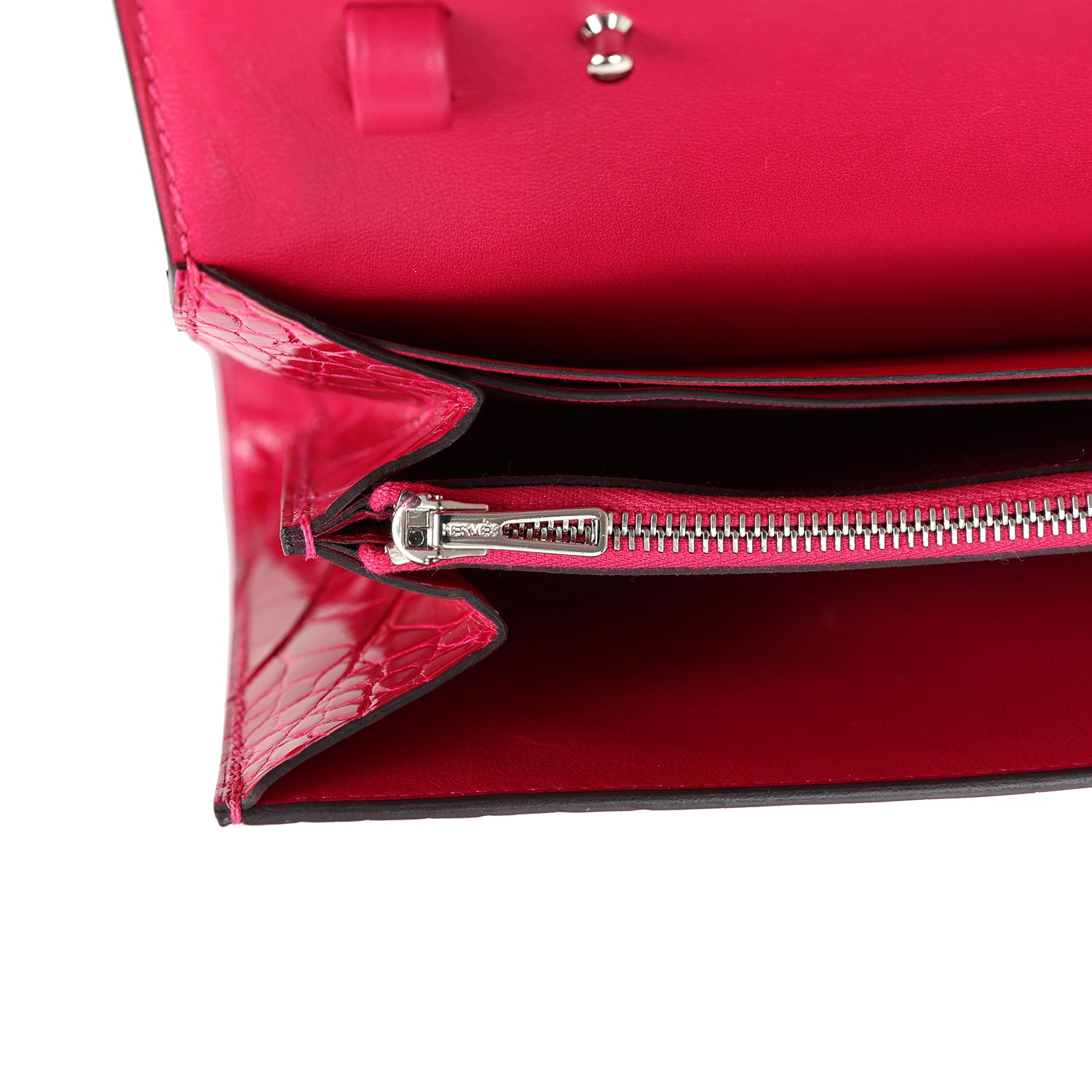 Constance Wallet To Go Rose Mexico Shiny Alligator Palladium Hardware Bag