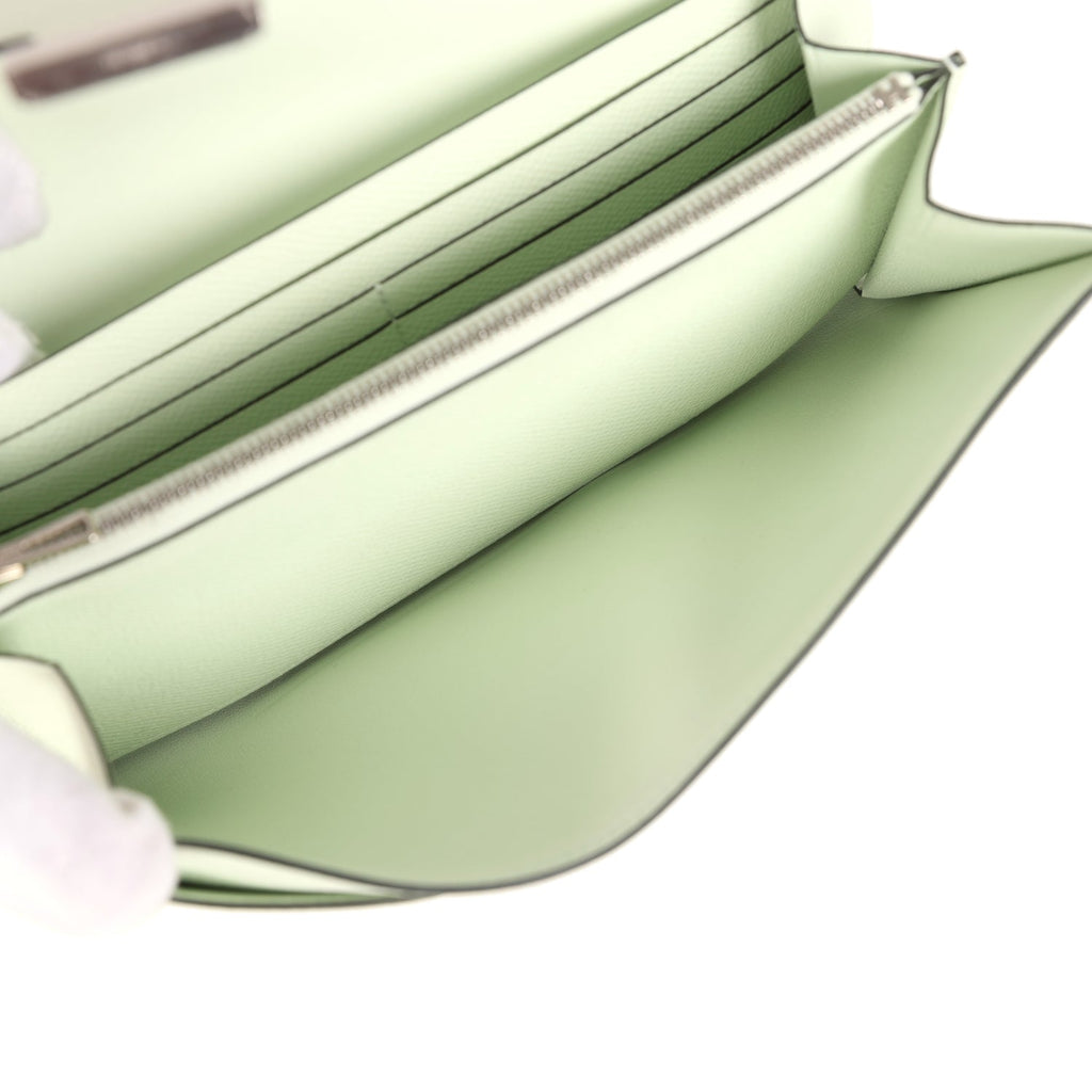 Constance Wallet To Go Vert Fizz Epsom Palladium Hardware Bag