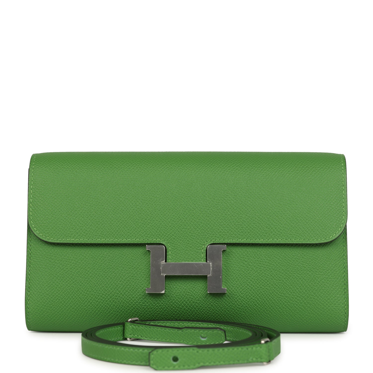 Constance Wallet To Go Vert Yucca Epsom Palladium Hardware Bag