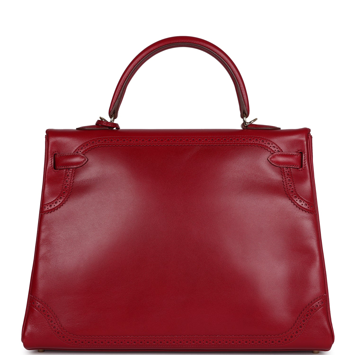 Ghillies Kelly Retourne 35 Rubis Tadelakt Permabrass Hardware Bag