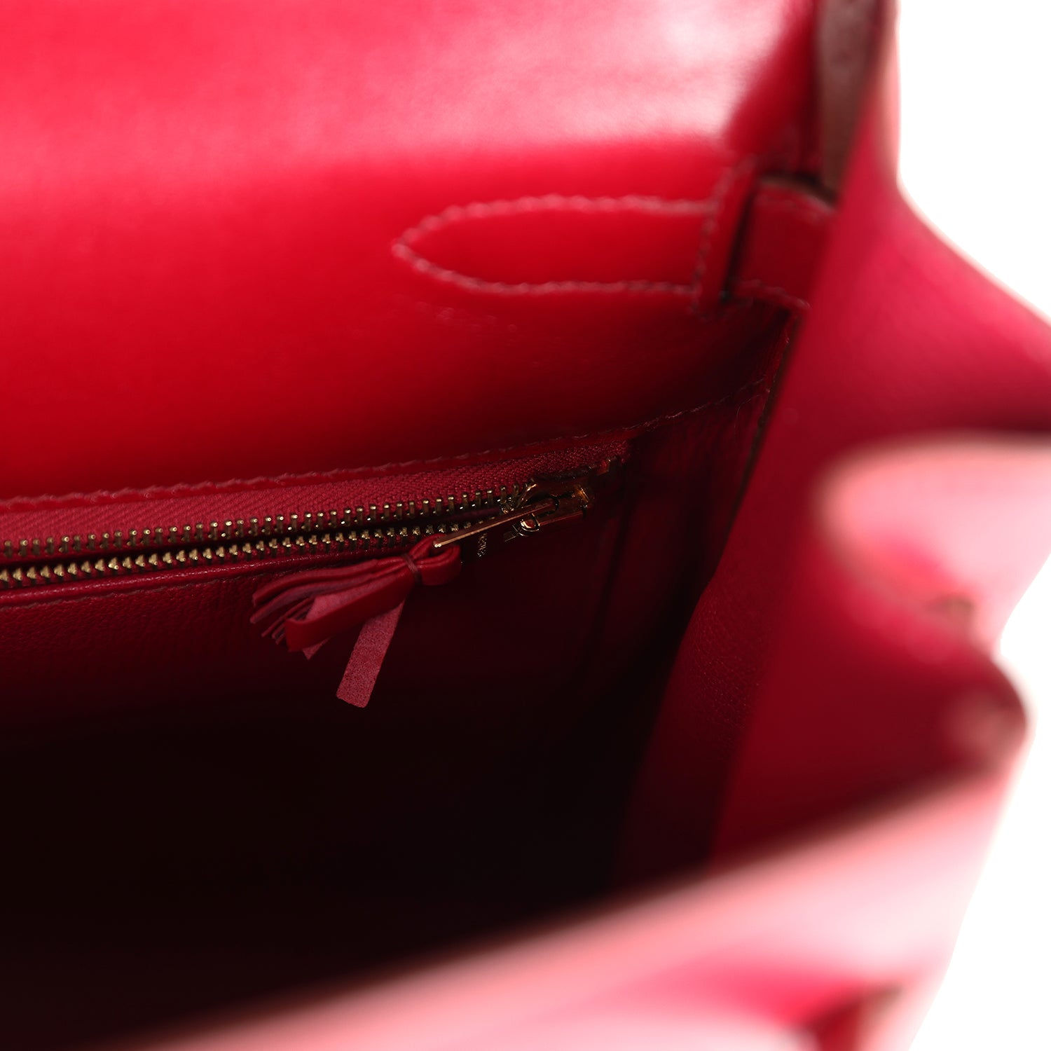 Ghillies Kelly Retourne 35 Rubis Tadelakt Permabrass Hardware Bag