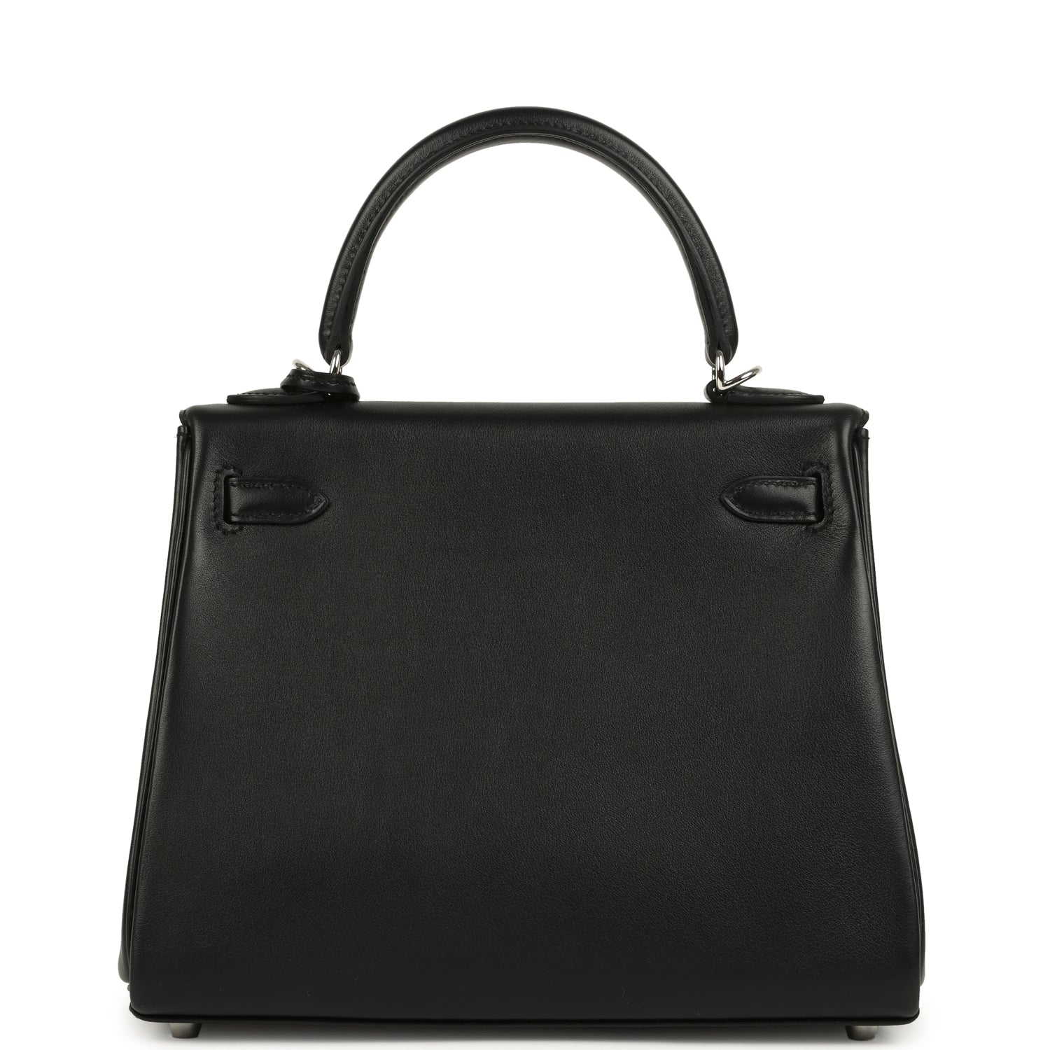 Kelly Retourne 25 Black Cheri Palladium Hardware Bag