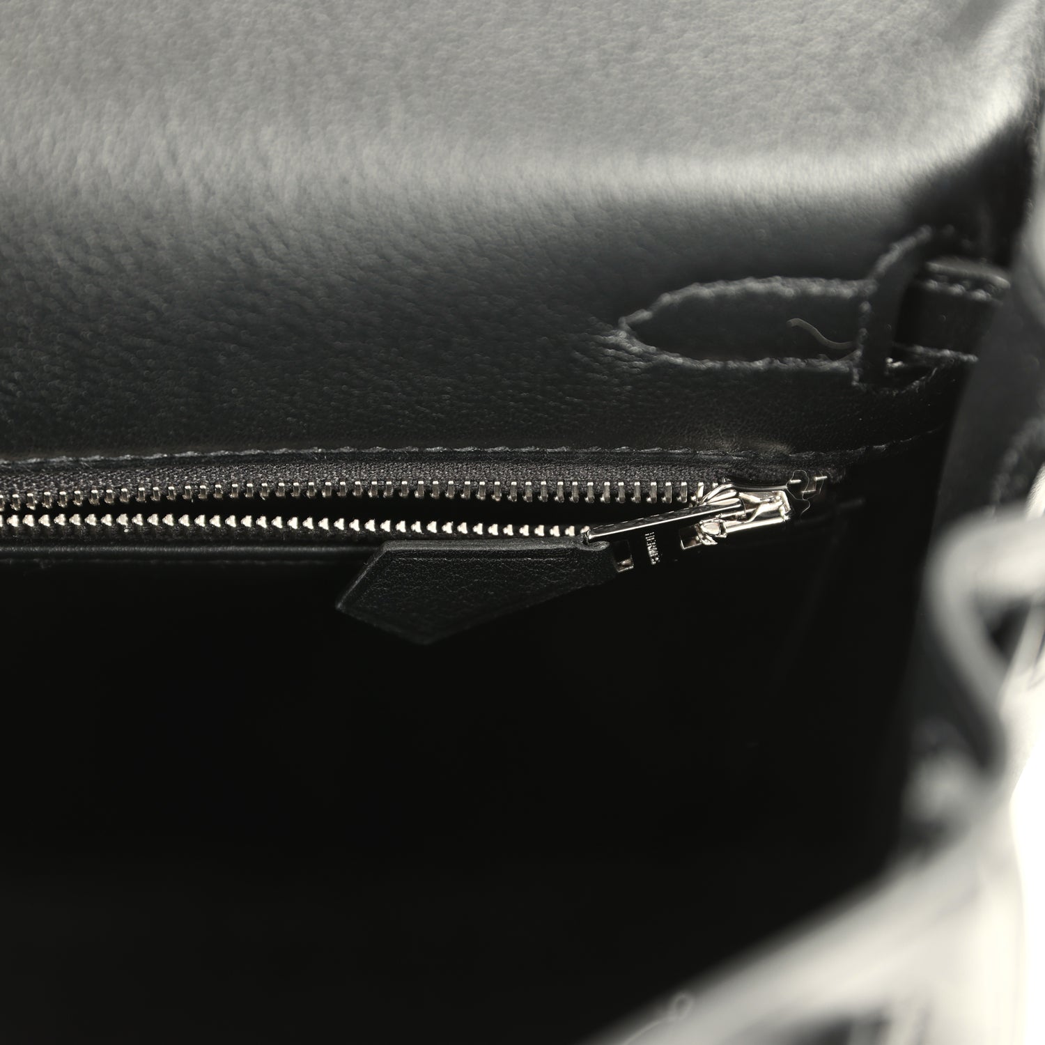 Kelly Retourne 25 Black Cheri Palladium Hardware Bag