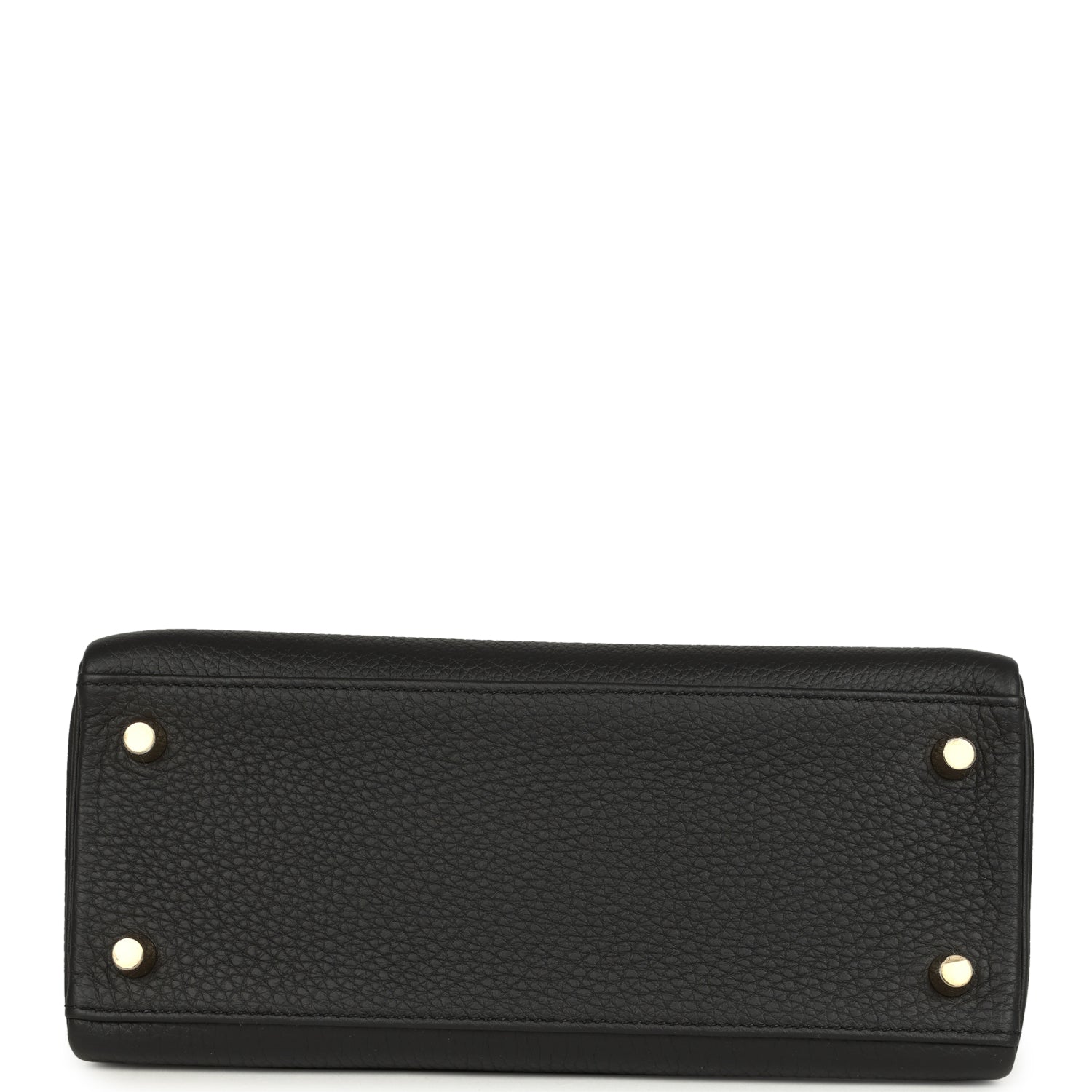 Kelly Retourne 25 Black Togo Gold Hardware Bag