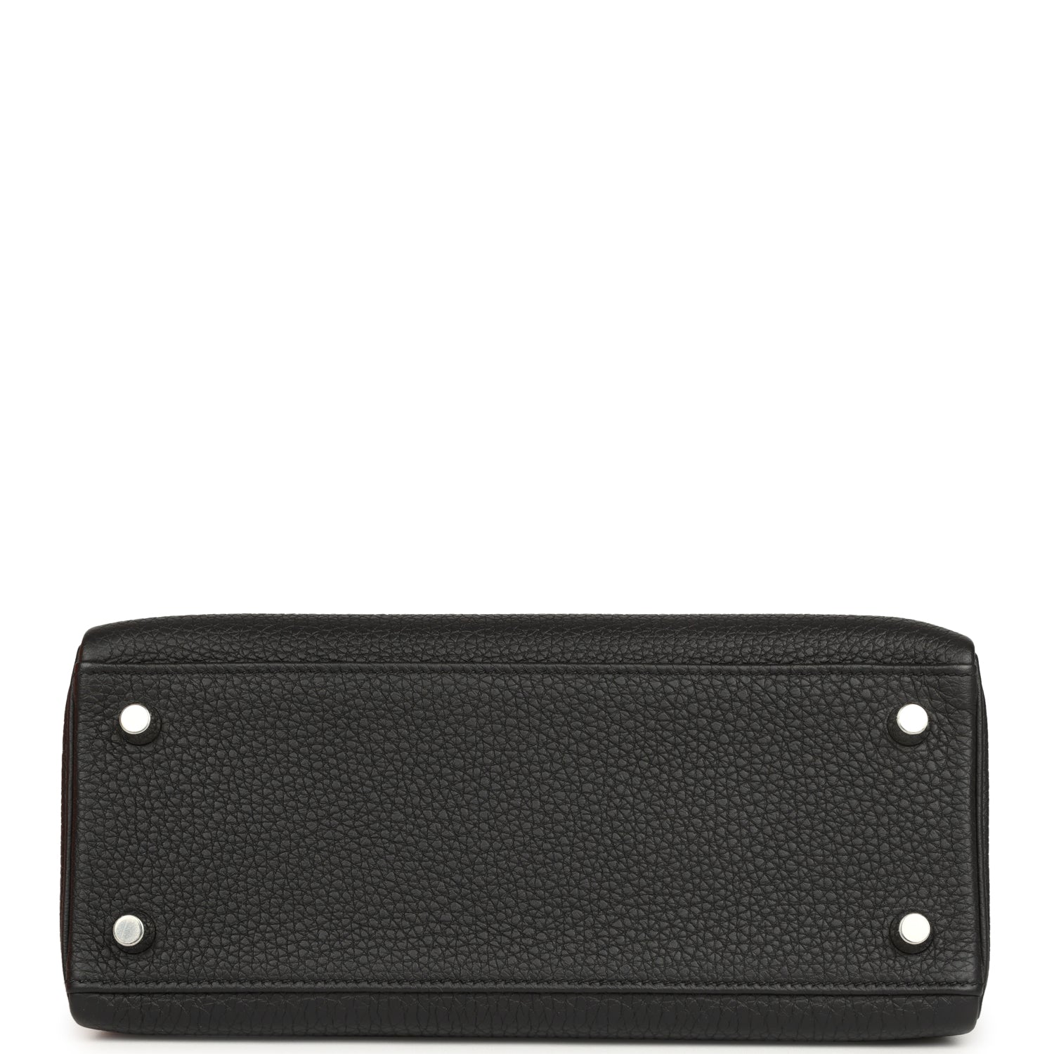 Kelly Retourne 25 Black Verso Togo Brushed Palladium Hardware Bag