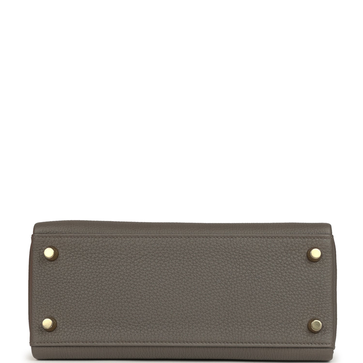 Kelly Retourne 25 Etain Togo Gold Hardware Bag