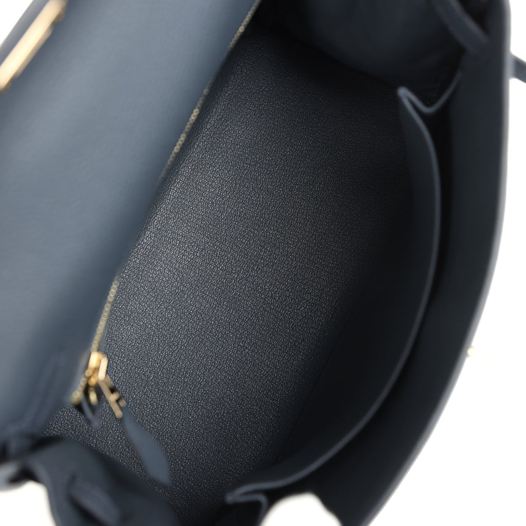 Kelly Retourne 25 Gris Misty Togo Permabrass Hardware Bag