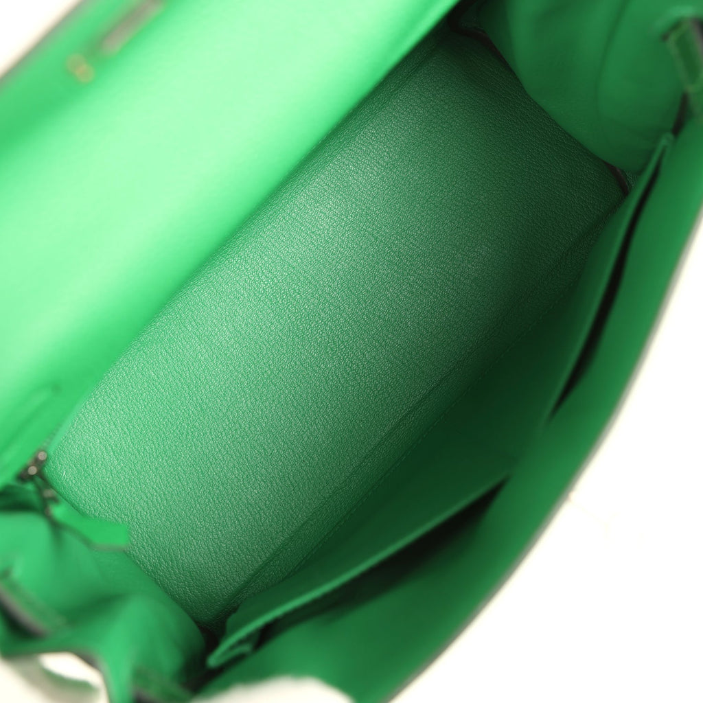 Kelly Retourne 28 Bambou Togo and Shiny Niloticus Crocodile Touch Palladium Hardware Bag