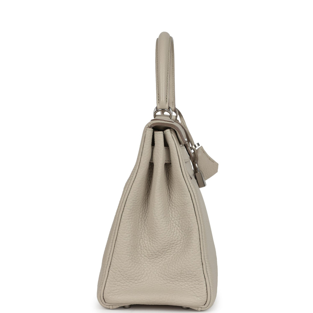 Kelly Retourne 28 Beton Clemence Palladium Hardware Bag