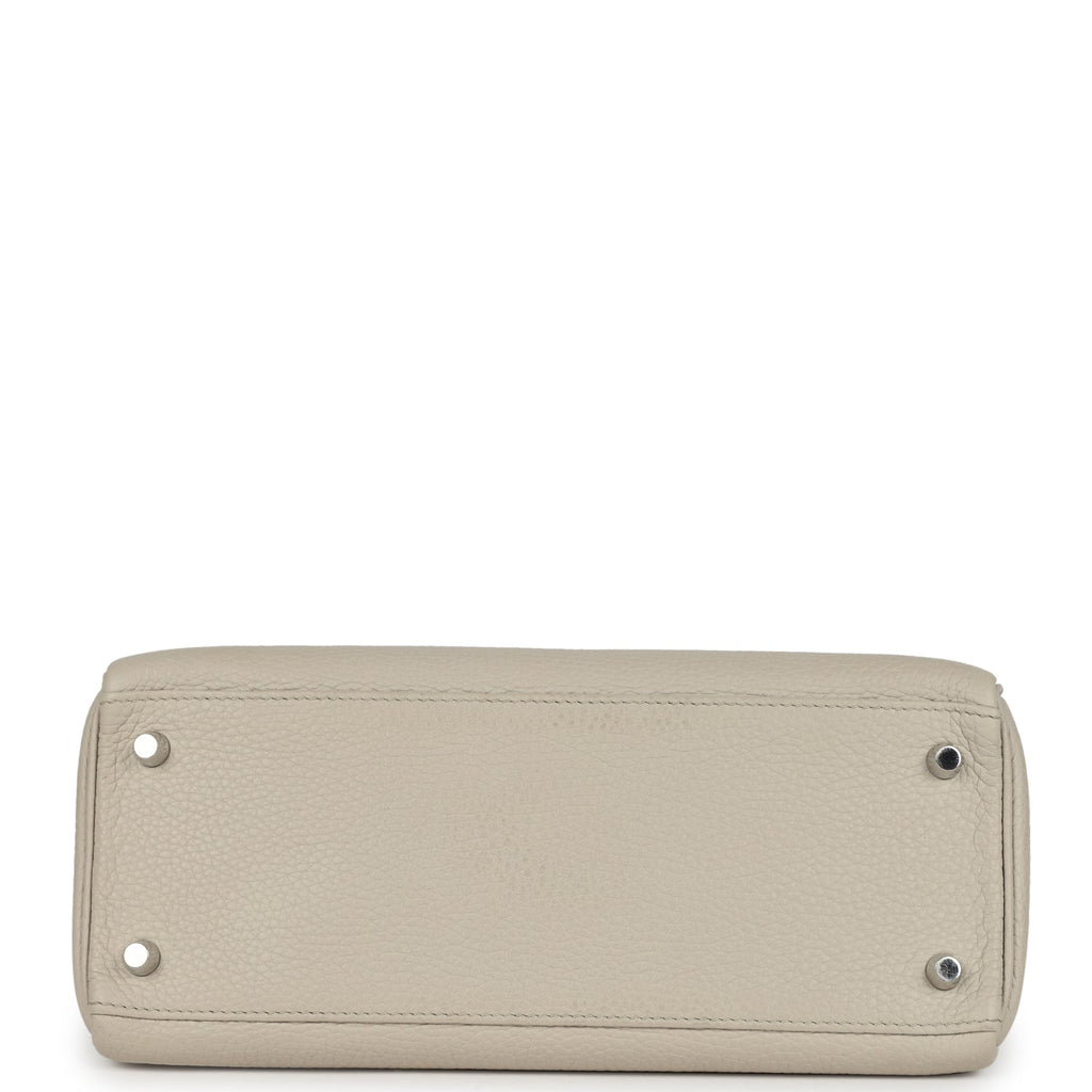 Kelly Retourne 28 Beton Clemence Palladium Hardware Bag