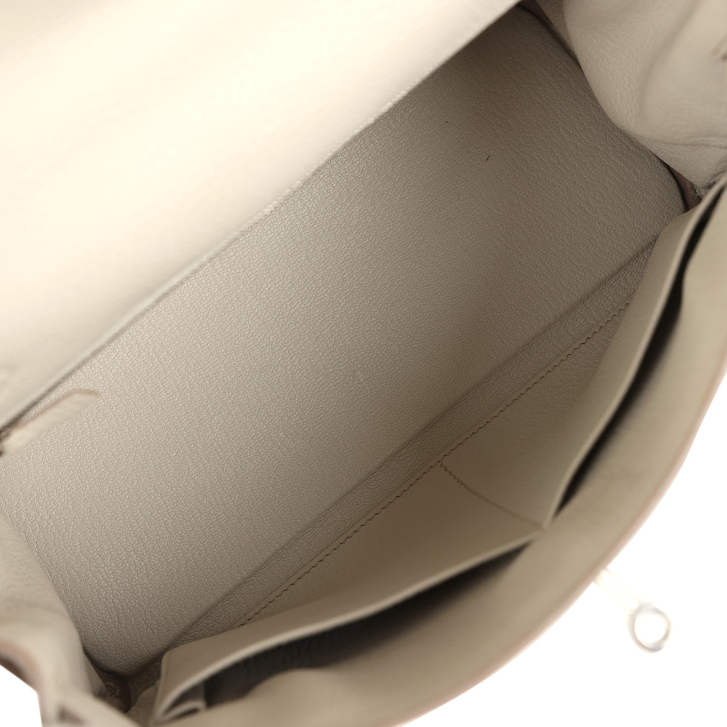 Kelly Retourne 28 Beton Clemence Palladium Hardware Bag